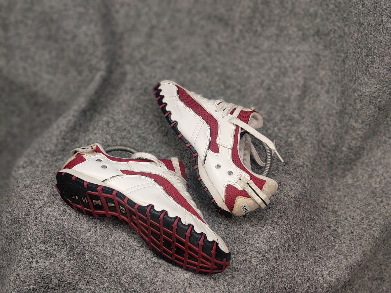 Rare Vintage Diesel Y2K Style Colorful Red Logo Sneakers