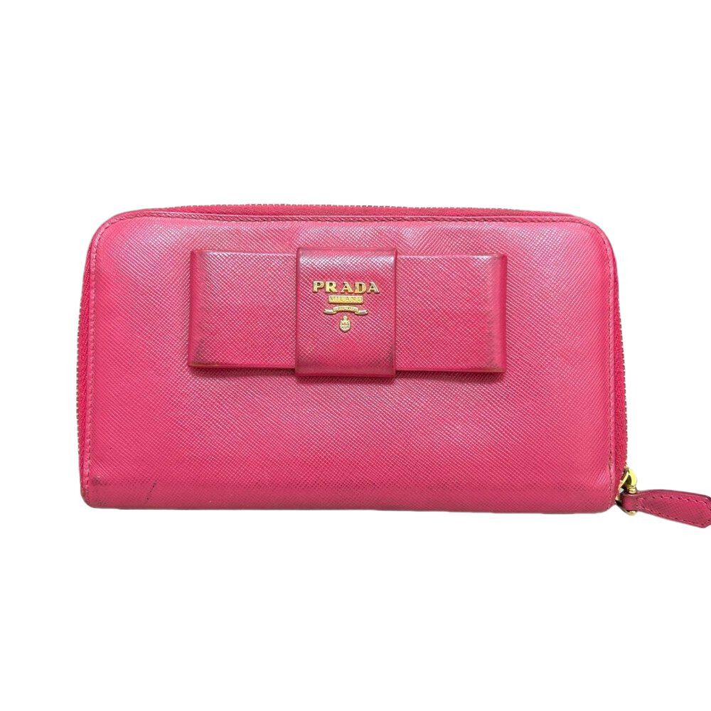 Prada Prada Saffiano Bow Long Wallet Size ONE SIZE - 1 Thumbnail