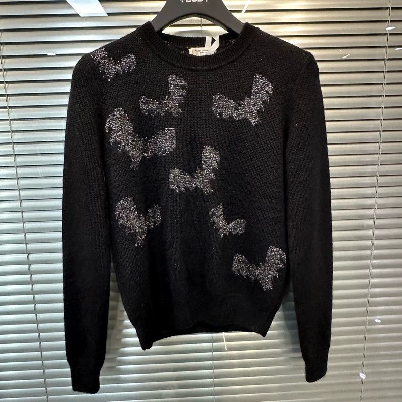 Saint Laurent Paris Saint Laurent Paris Black crewneck sweater 2505-Nextarrow Size US XS / EU 42 / 0 - 1 Thumbnail