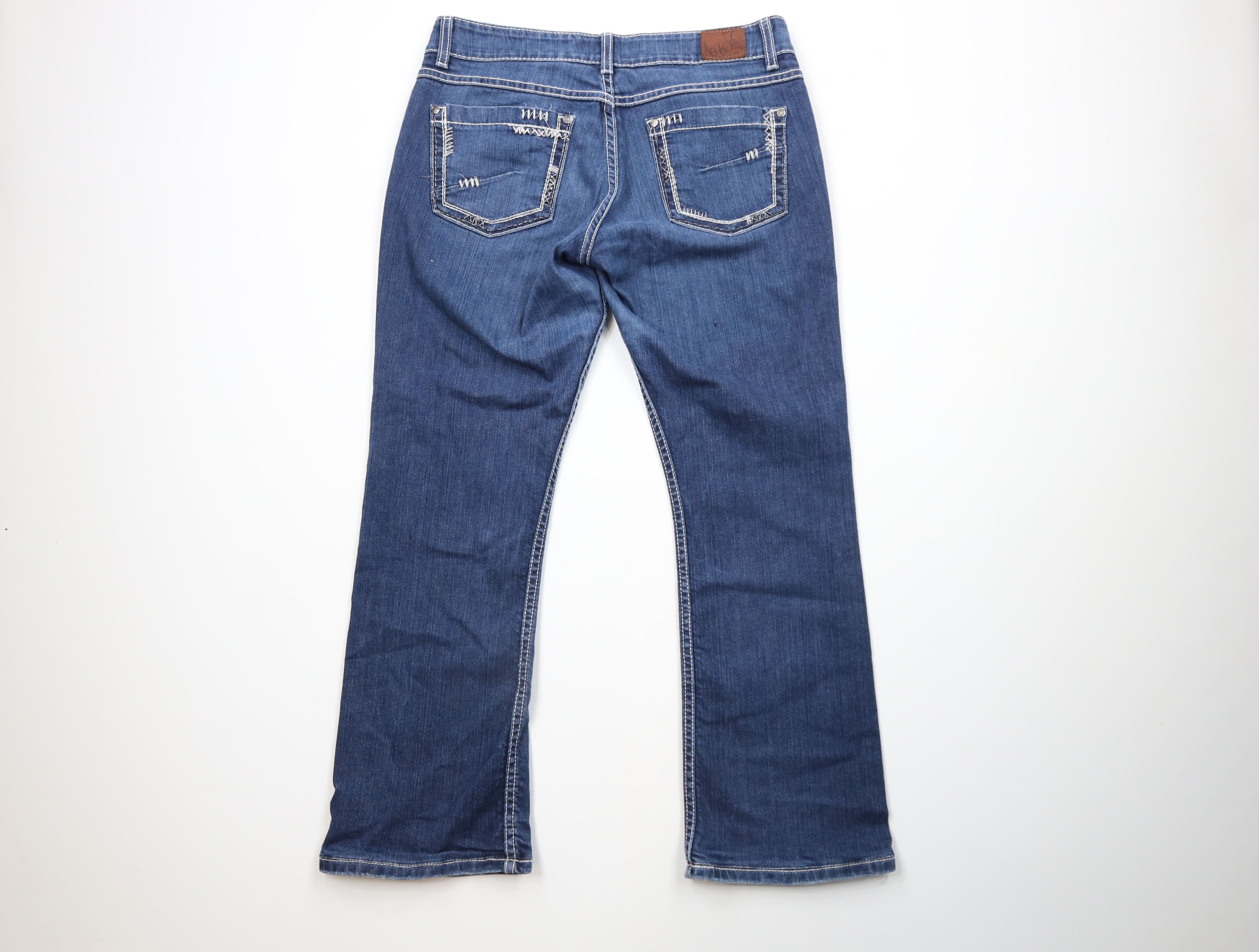 Vintage Buckle BKE Denim Stretch Boot Cut Denim Jeans Blue Size 32" / US 10 / IT 46 - 10 Thumbnail