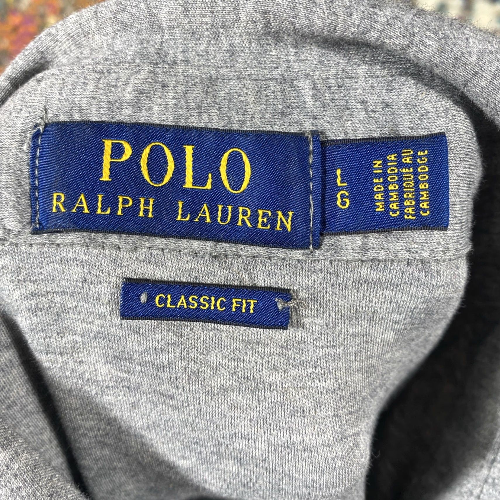Polo Ralph Lauren Polo Ralph Lauren Polo Shirt Mens XL Gray Classic Fit Cotton Knit Small Pony Size US XL / EU 56 / 4 - 3 Thumbnail