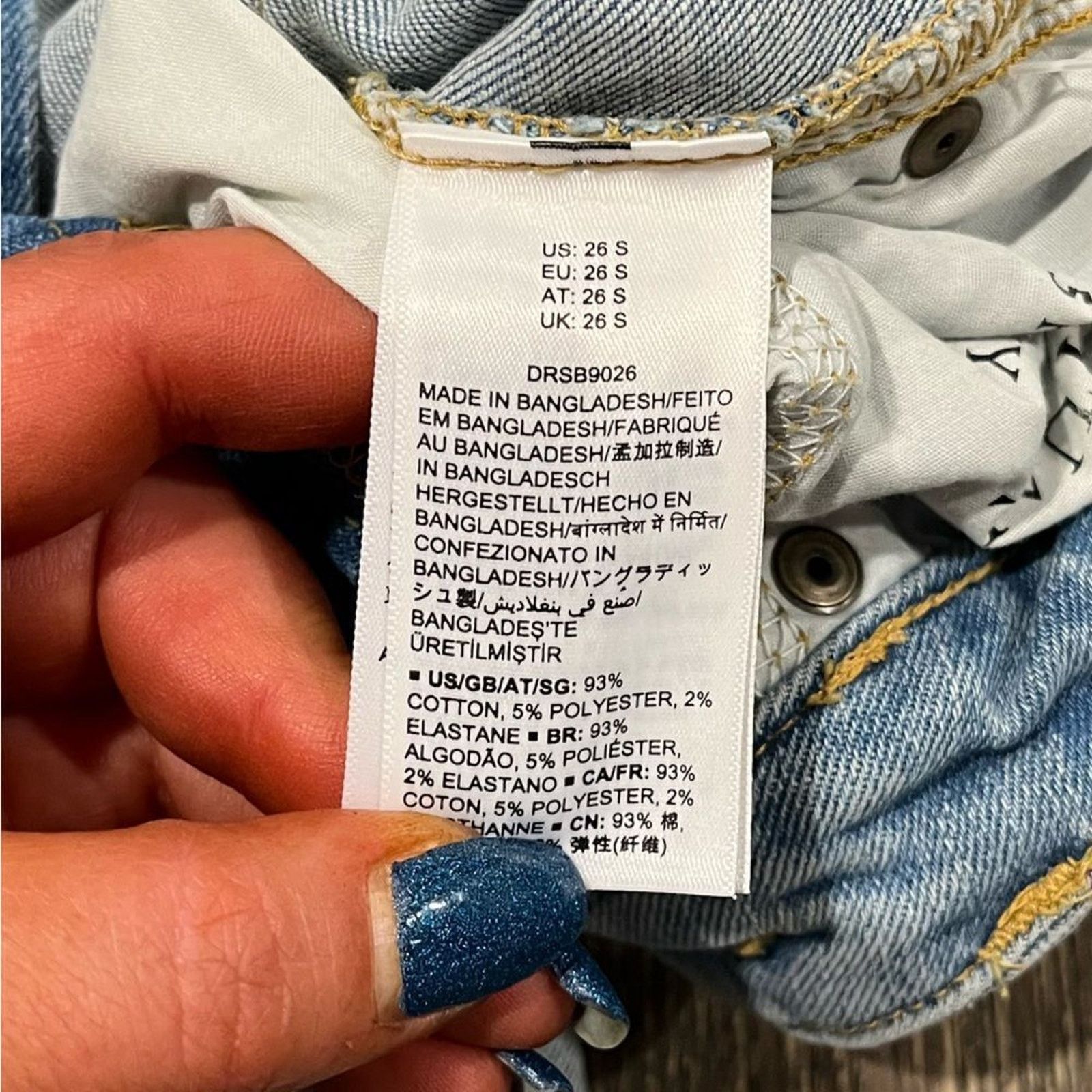 & Other Stories NWT Daily Ritual Denim Womens Skinny Mid-Rise Jeans Size 26S Size 26" / US 2 / IT 38 - 8 Thumbnail