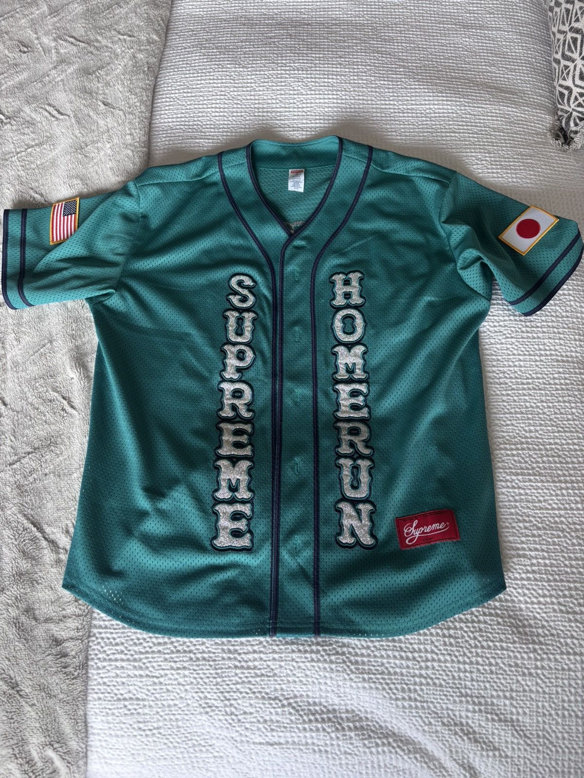 Supreme Supreme Homerun Mariner Blue Jersey Size US M / EU 48-50 / 2 - 1 Thumbnail