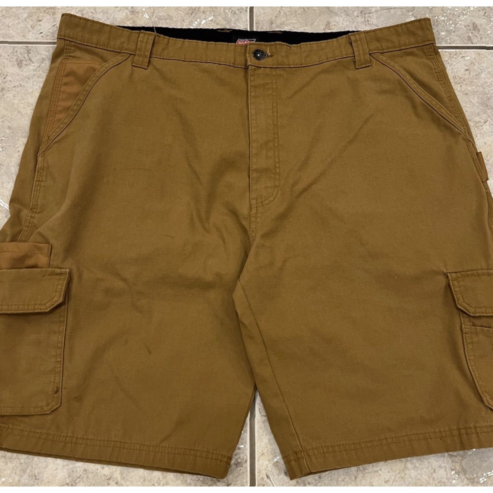 Dickies Dickies Cargo Shorts Mens 42 Relaxed Fit Canvas Brown 11" Inseam Cargo Pocket Workwear 90s Y2K Vintage: No Size US 42 / EU 58 - 6 Thumbnail