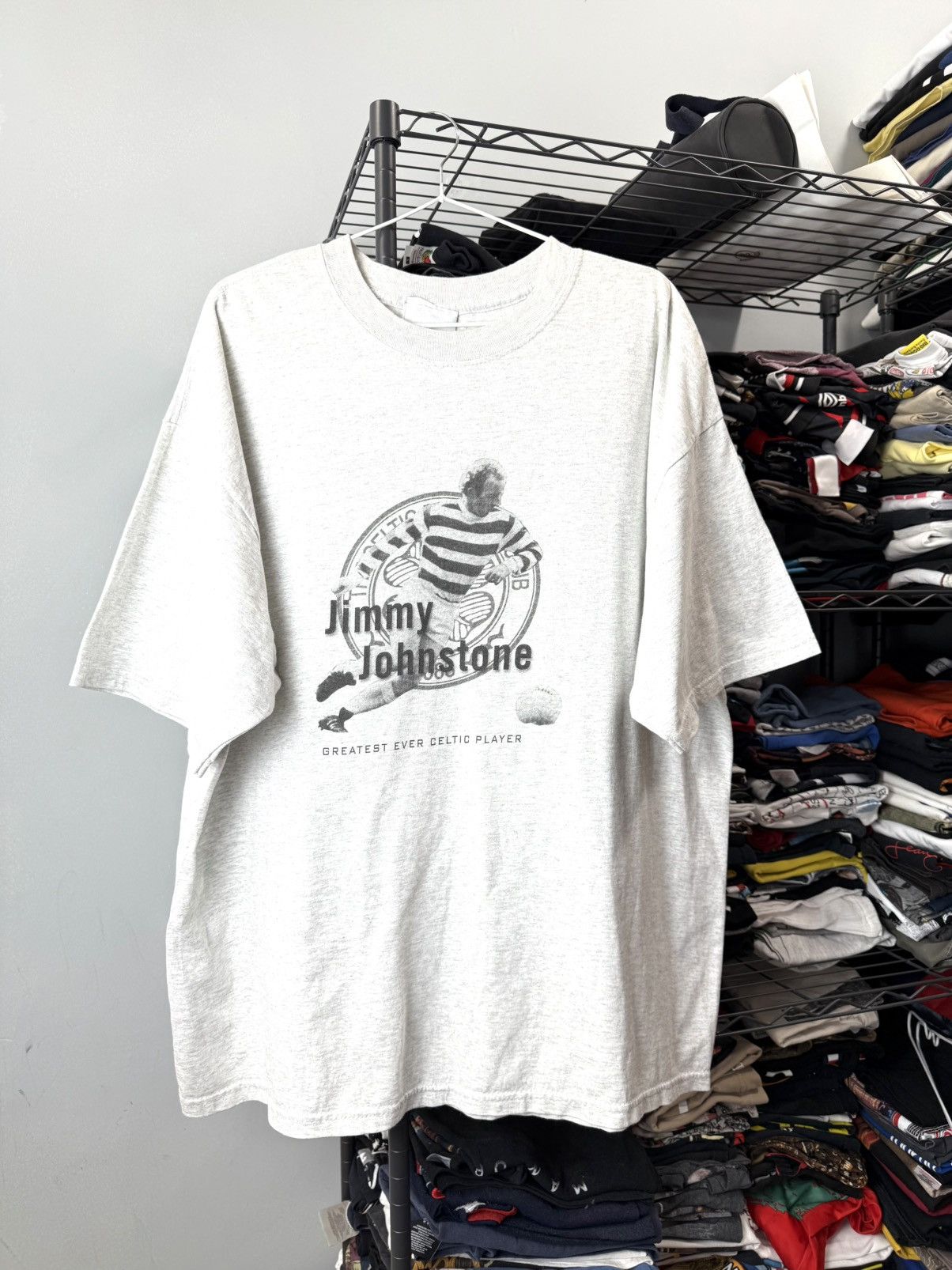 Vintage Vintage 2000’s Jimmy Johnstone Celtic Soccer Jersey T Shirt Size US XXL / EU 58 / 5 - 1 Thumbnail