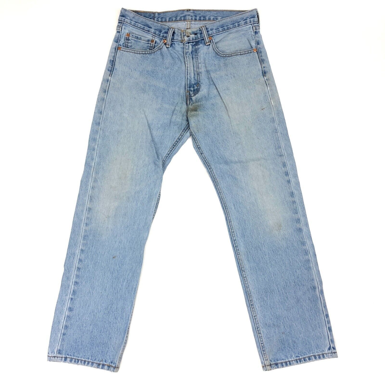 Levi's Levis 505 Light Wash Denim Jeans size 32x30 Mens Streetwear Size US 32 / EU 48 - 1 Thumbnail