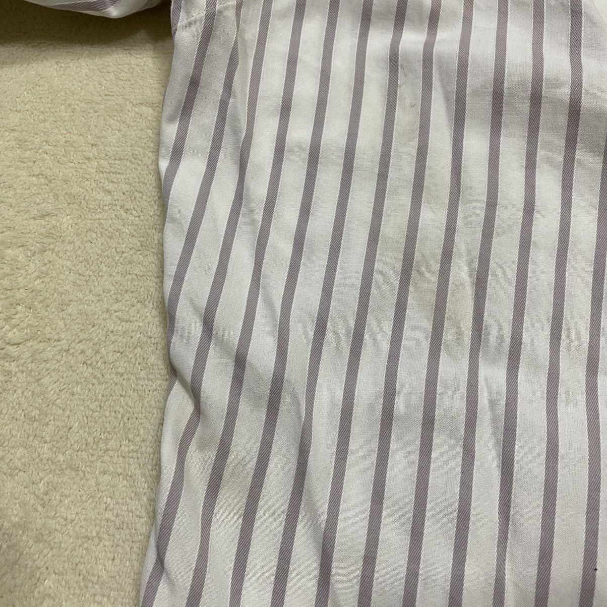 Burberry × Designer BURBERRY Black Label Vertical Striped Long Sleeve Shirt Size US M / EU 48-50 / 2 - 11 Thumbnail
