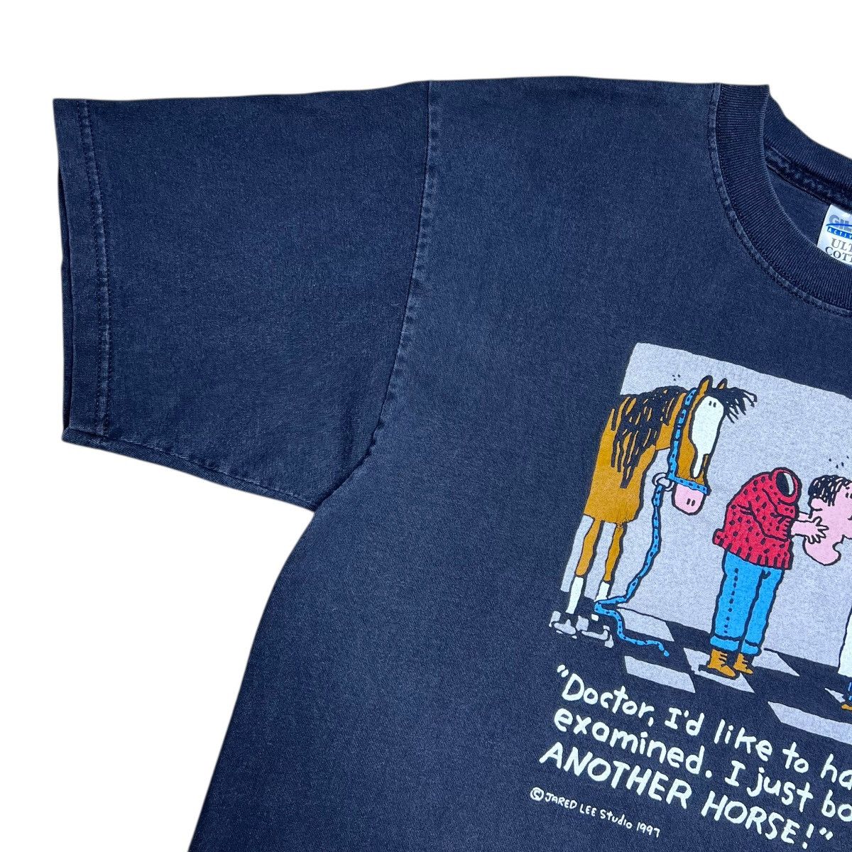 Other Vintage 1990s Jared Lee I Bought Another Horse Comic T-Shirt Size US L / EU 52-54 / 3 - 7 Thumbnail