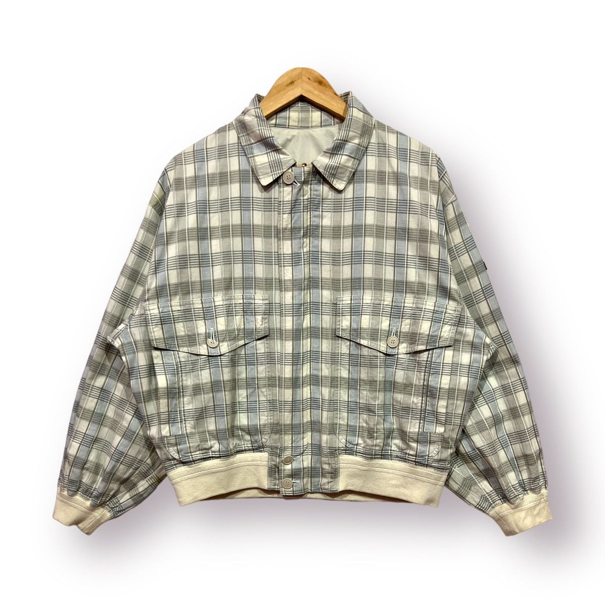 Aquascutum 🔥 REVERSABLE BOMBER AQUASCUTUM SPORT PLAID JACKET - M Size US M / EU 48-50 / 2 - 7 Thumbnail