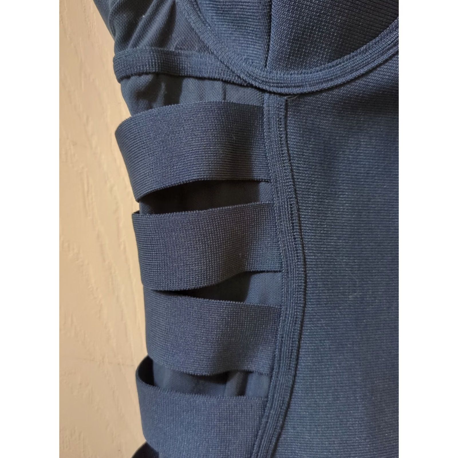 superdown superdown Womans Mini Dress Blue XXS Dress, Off the Shoulder, Sleeveless, Short, Knit, Polyester Spandex, Zip, Hand Wash Only Womens XXS Size XXS / US 00 / IT 34 - 2 Thumbnail