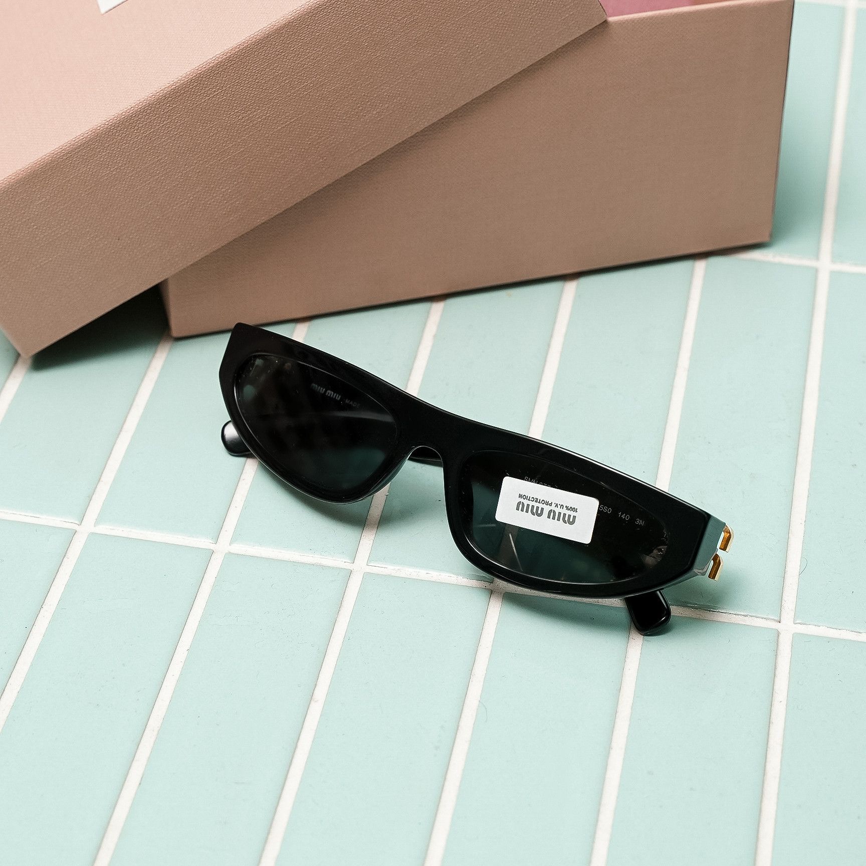 Miu Miu MIU MIU MU 07ZS 1AB5S0 Sunglasses BLACK Size ONE SIZE - 2 Thumbnail