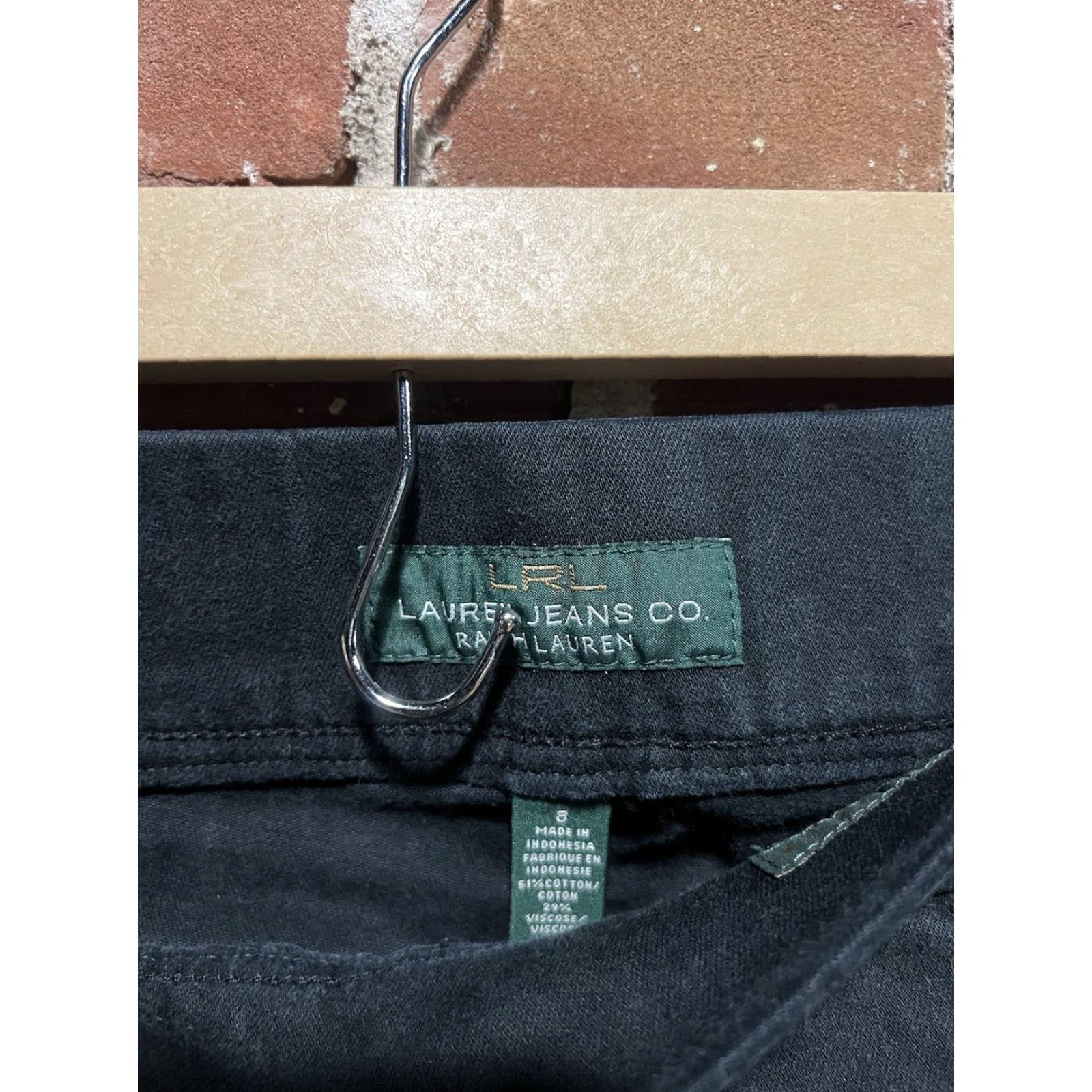Ralph Lauren Lauren Ralph Lauren Womens Pants Black Modern Legging Size 8 Pull On Size 30" / US 8 / IT 44 - 3 Thumbnail