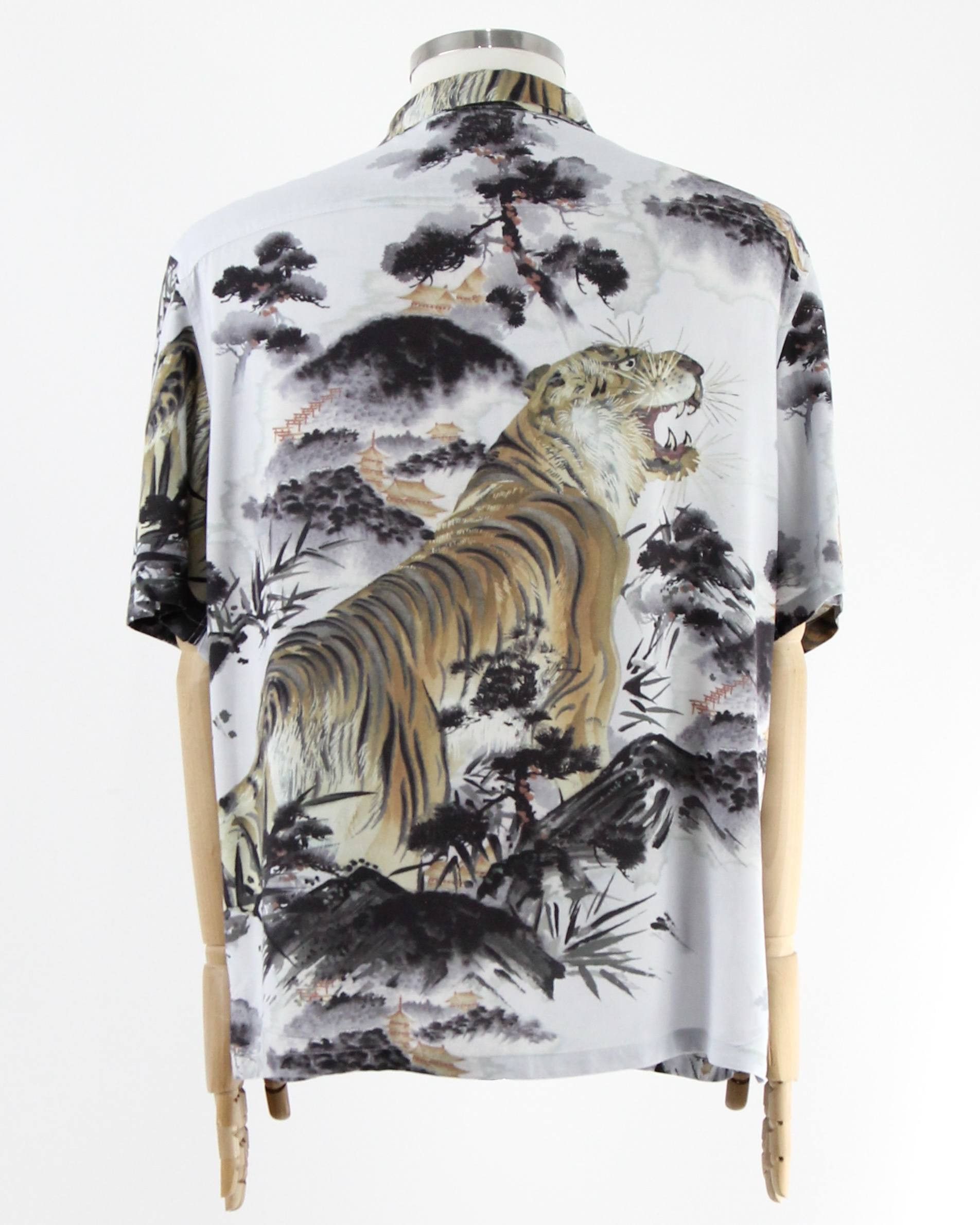 Allsaints ALLSAINTS Shirt with tiger print Size US XXL / EU 58 / 5 - 3 Thumbnail