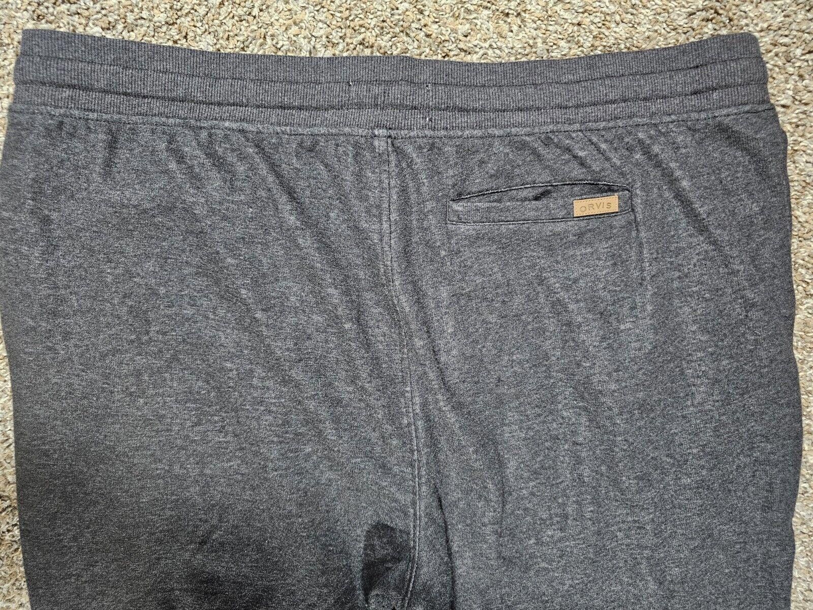 Orvis Orvis Men's Jogger Drawstring Sweatpants Gray XXL Pocket Size US 40 / EU 56 - 7 Thumbnail
