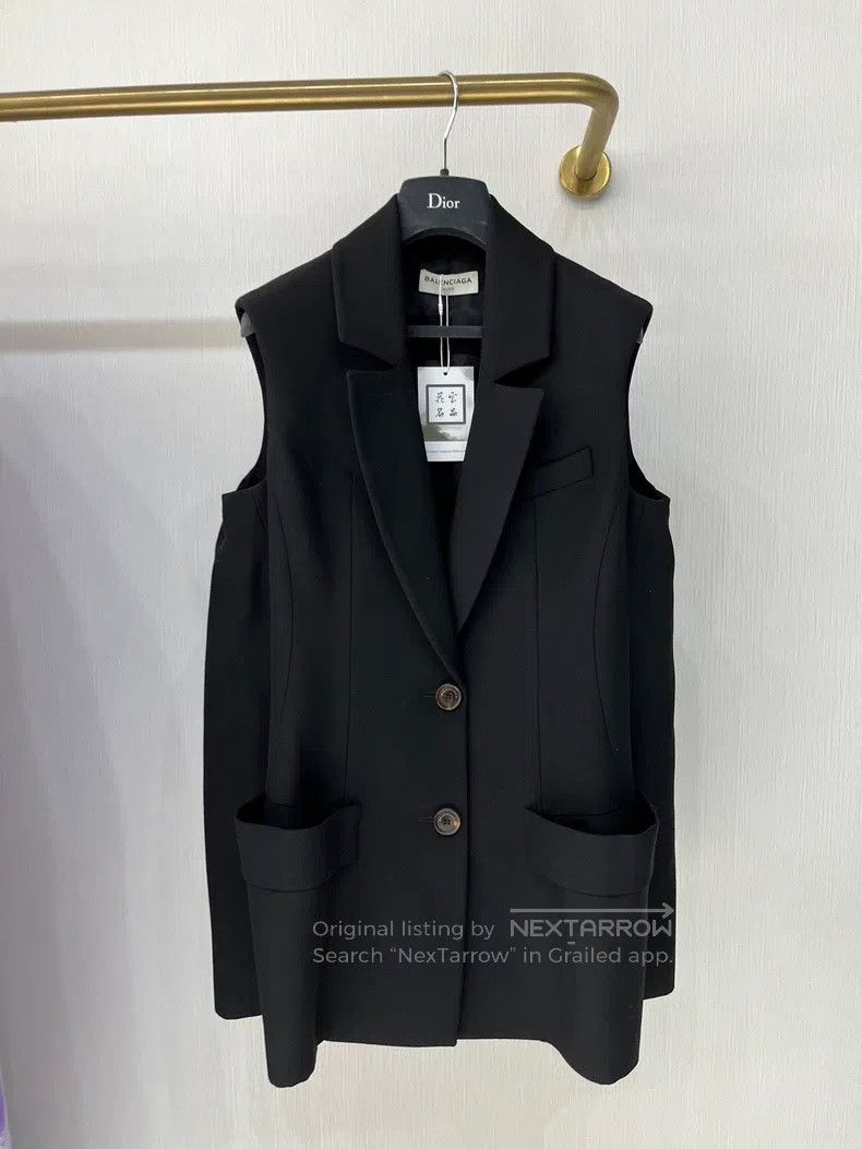 Balenciaga Balenciaga Blazer Vest Jacket Size XS / US 0-2 / IT 36-38 - 2 Thumbnail