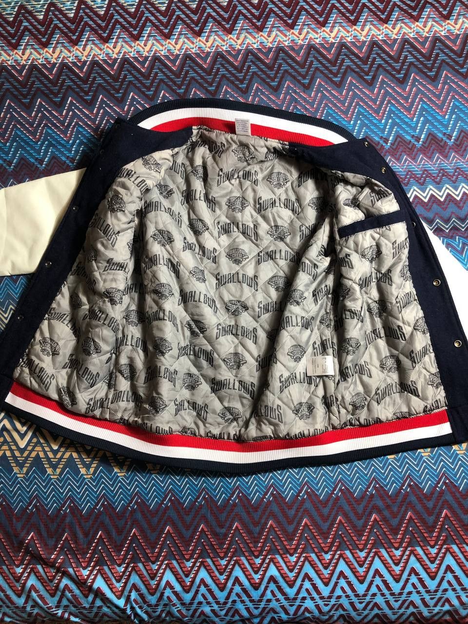 MLB × Majestic × Vintage NEW YORK YANKEES MAJESTIC SATIN BOMBER JACKET NAVY BLUE Size US M / EU 48-50 / 2 - 10 Thumbnail
