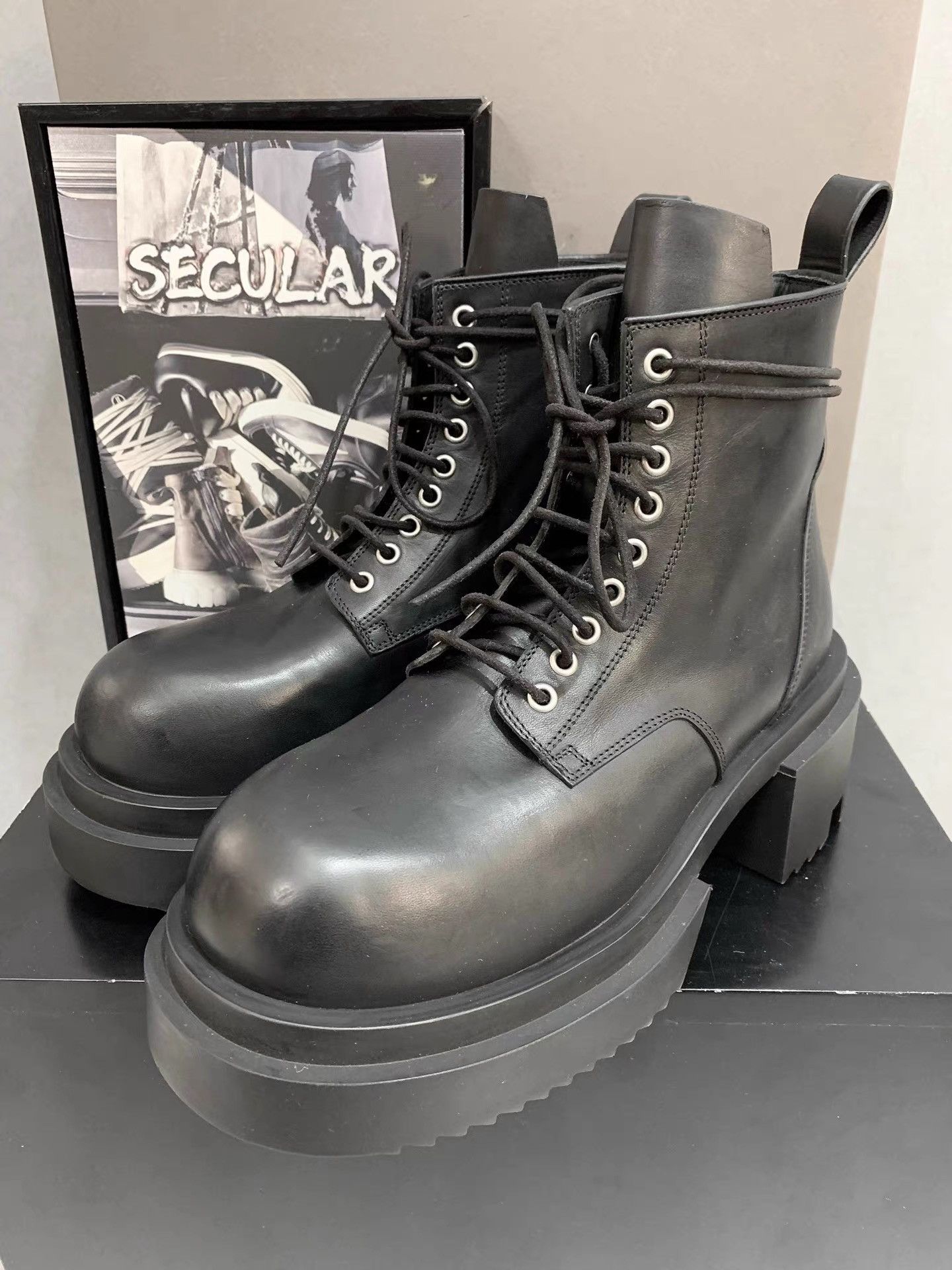 Rick Owens Rick Owens Bogun Runway Thick Sole Boots K34 Size US 6 / EU 39 - 4 Thumbnail