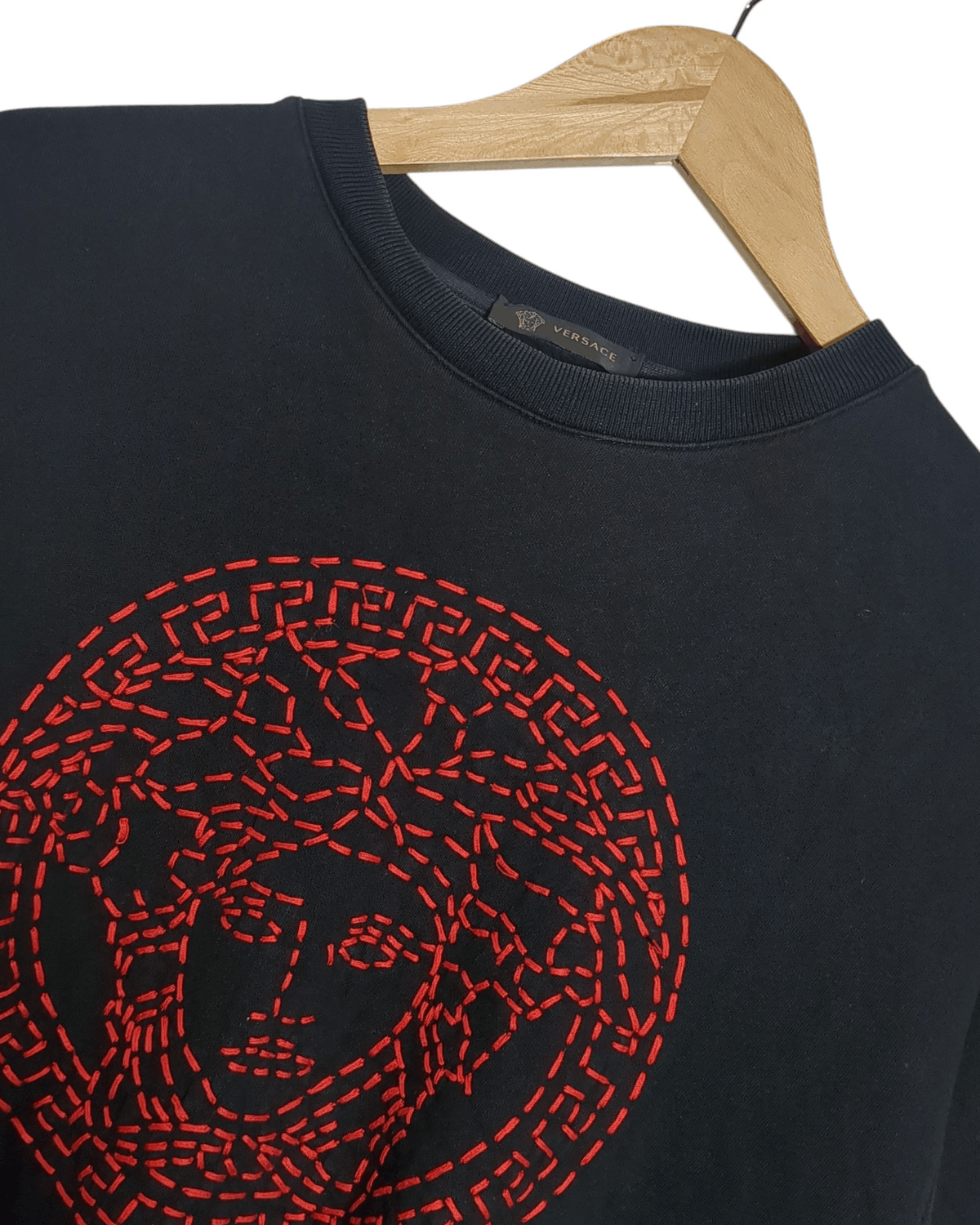 Versace Versace Medusa Crystal Embellished Crew Neck Sweatshirt Size US L / EU 52-54 / 3 - 3 Thumbnail