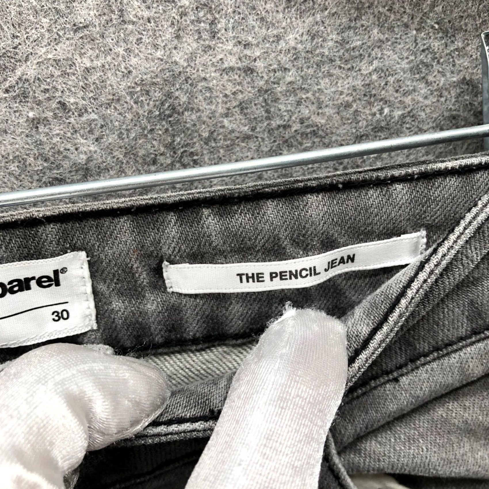 American Apparel American Apparel The Pencil Jean Skinny Womens 30 Grey Stretch High Rise Denim 5-Pocket Size 30" / US 8 / IT 44 - 7 Thumbnail