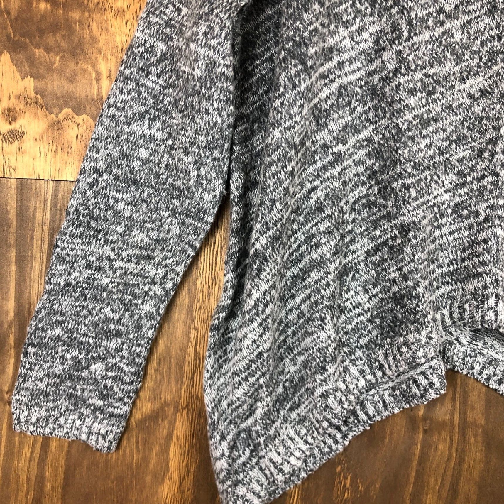 Express Express Womens Sweater Gray Mohair Wool Blend Cowl Neck Asymmetrical Hem M/L Size M / US 6-8 / IT 42-44 - 3 Thumbnail