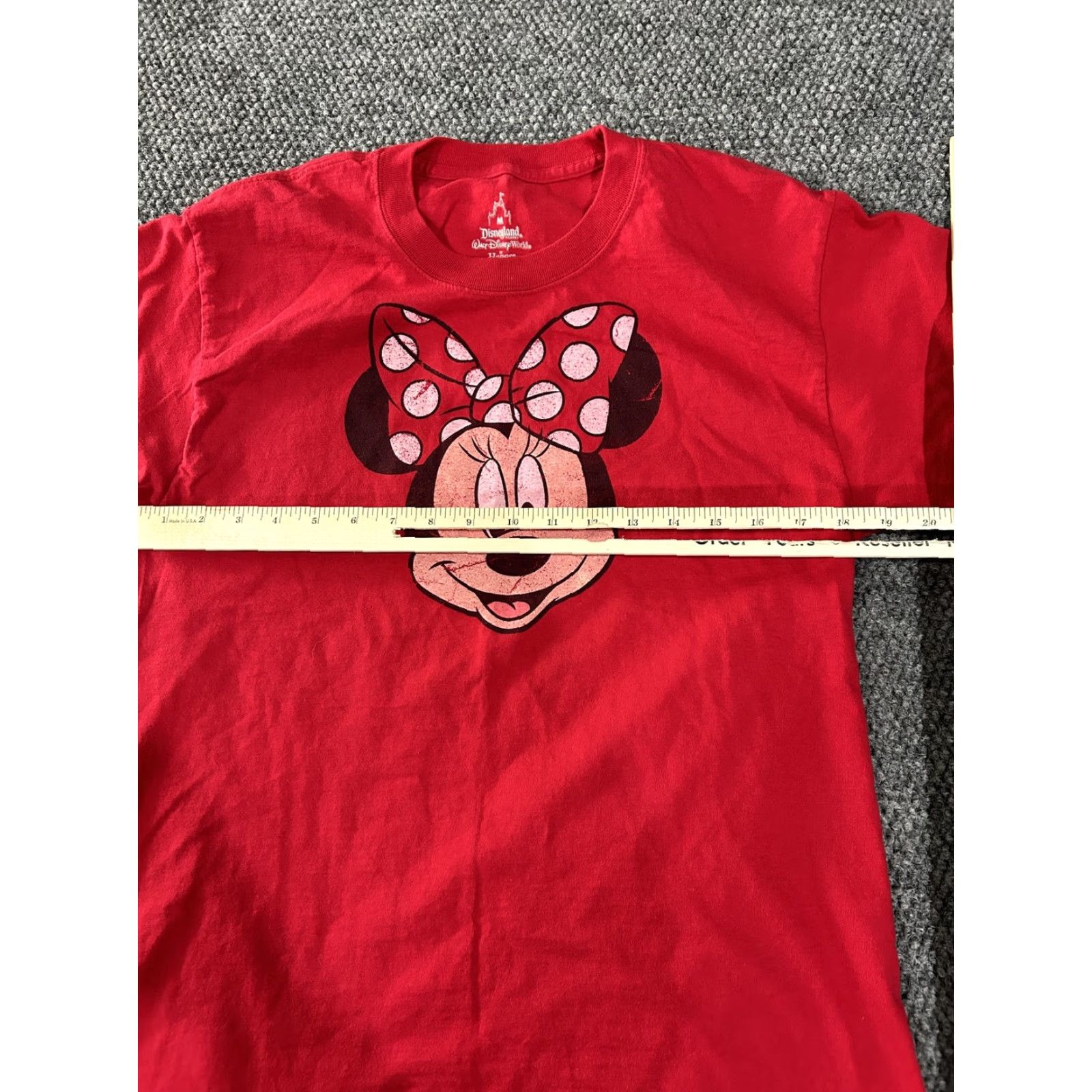 Disney Disney Minnie Mouse Shirt Mens Medium Red Double Sided Graphic Tee Hanes Size US M / EU 48-50 / 2 - 5 Thumbnail