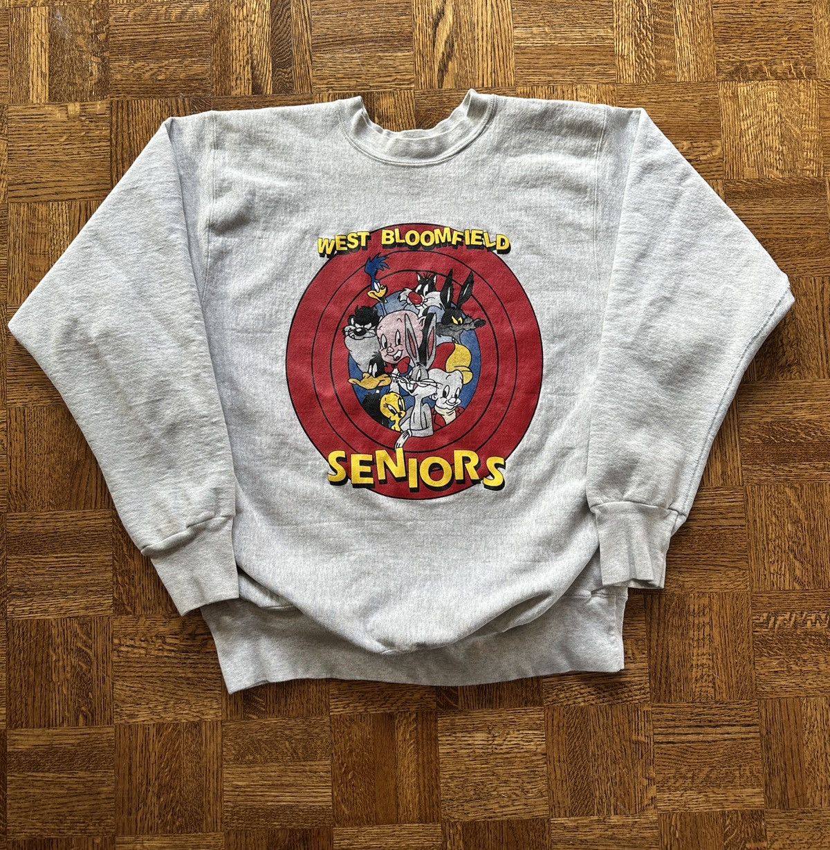 Vintage Vintage 90s Warner Brothers Graphic Crewneck Sweatshirt Size US XL / EU 56 / 4 - 1 Thumbnail