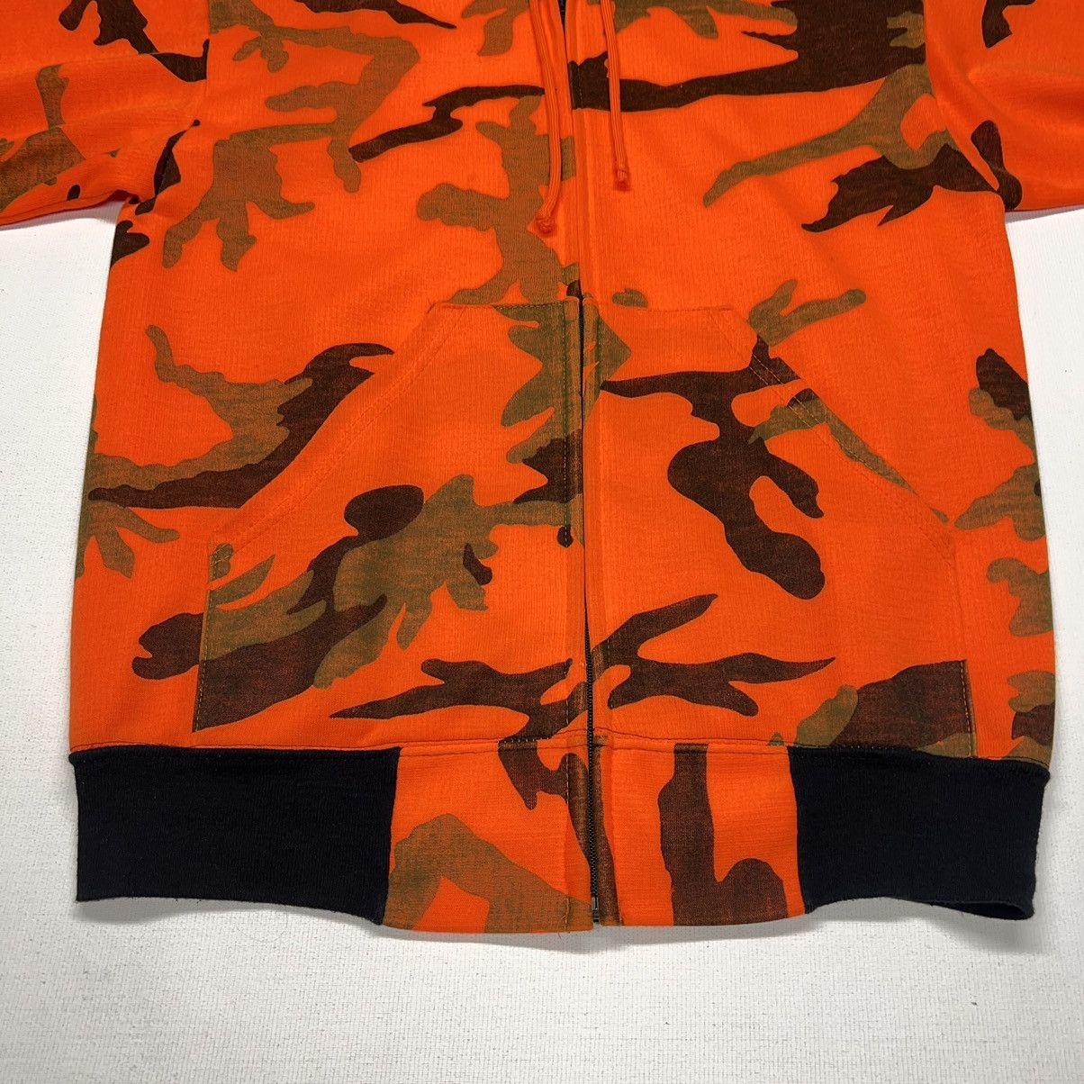 Vintage Ace Sportswear Hoodie Orange Blaze Camo Hooded Sweatshirt Size US M / EU 48-50 / 2 - 3 Thumbnail