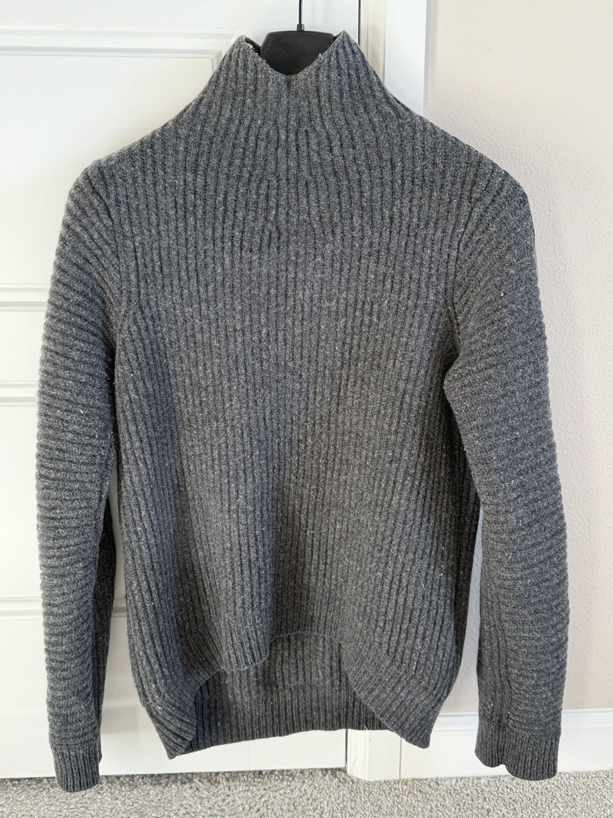 Acne Studios Acne Studios Kory Gray Ribbed Turtleneck Sweater Size US S / EU 44-46 / 1 - 2 Thumbnail