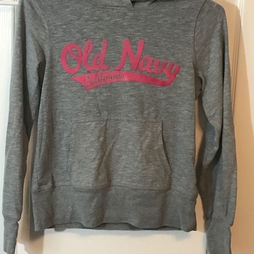 Old Navy Old navy hoodie gray/pink size 14/XL girls pocket Size US L / EU 52-54 / 3 - 8 Thumbnail