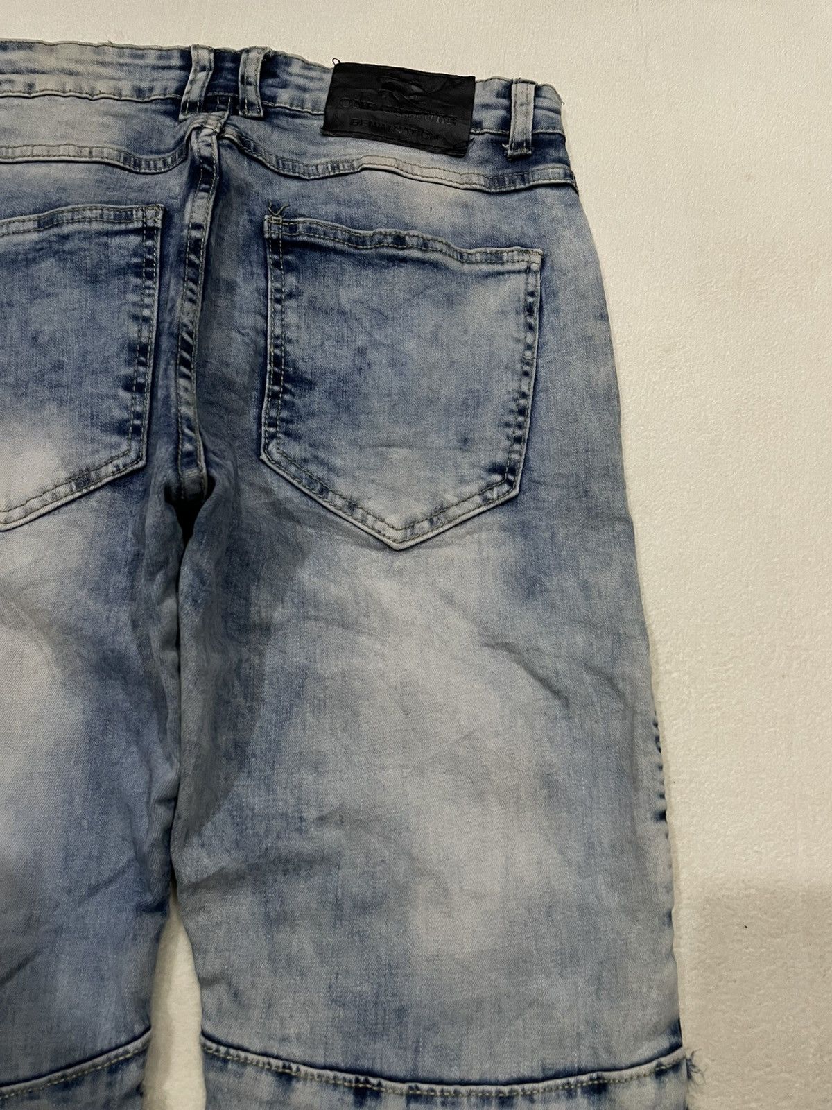 Japanese Brand Vintage One Culture Distressed Mudwash Faded Denim Jeans Size US 32 / EU 48 - 15 Thumbnail
