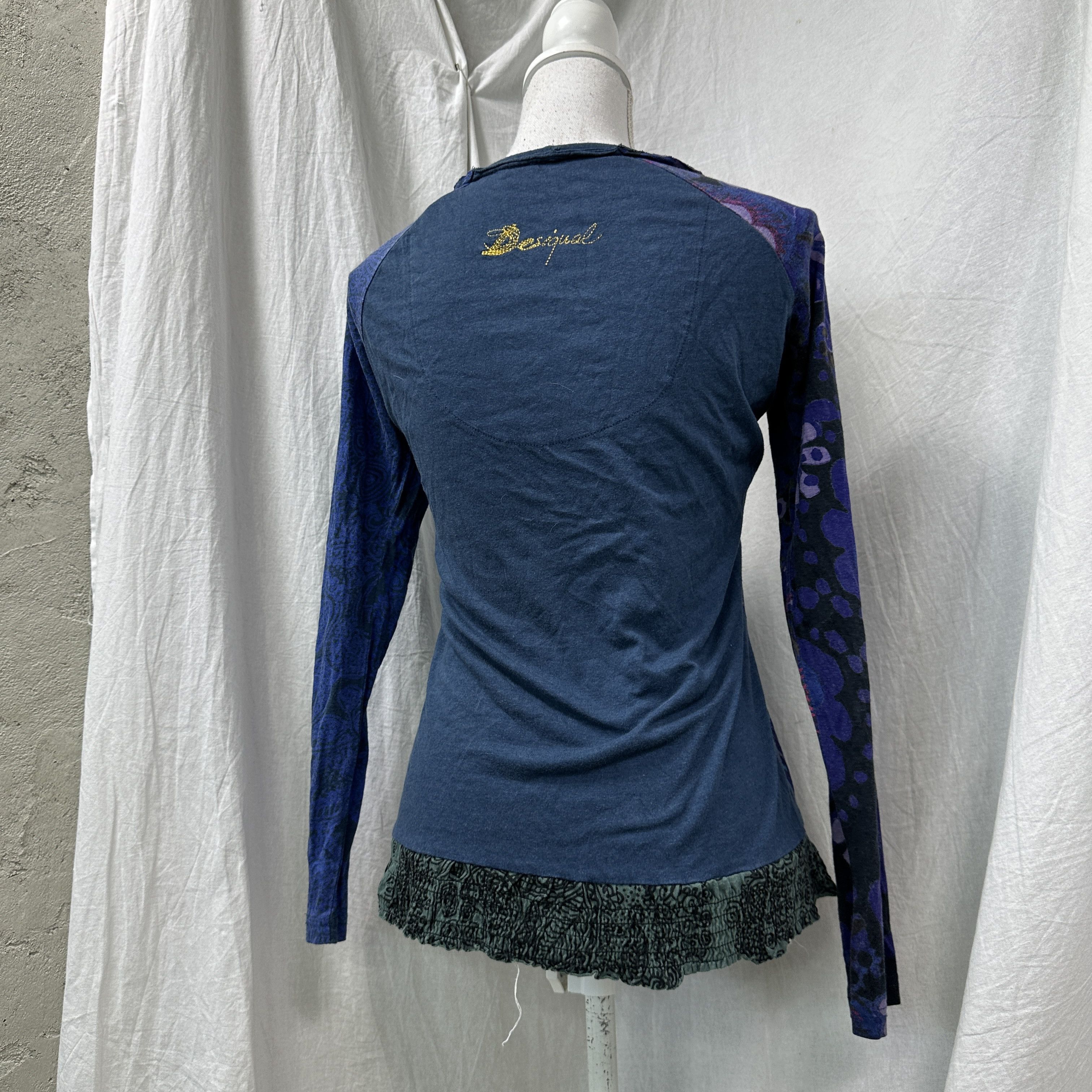 Desigual Vintage Preppy Old Money Printed Desigual Top Y2K Size XL / US 12-14 / IT 48-50 - 7 Thumbnail