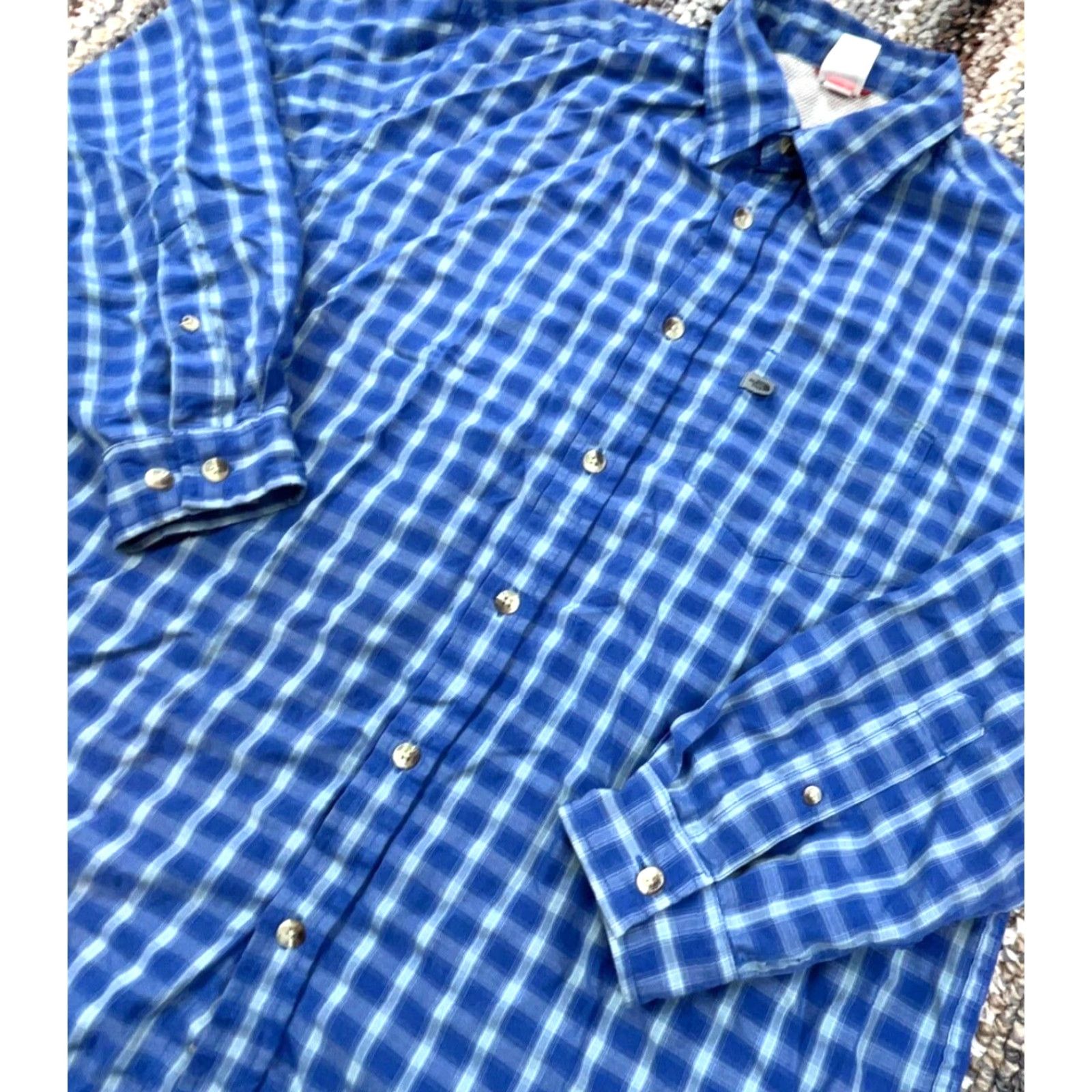The North Face The North Face Shirt Men Medium Blue Button Up Plaid Hiking Camp Adult Tartan Size US M / EU 48-50 / 2 - 3 Thumbnail