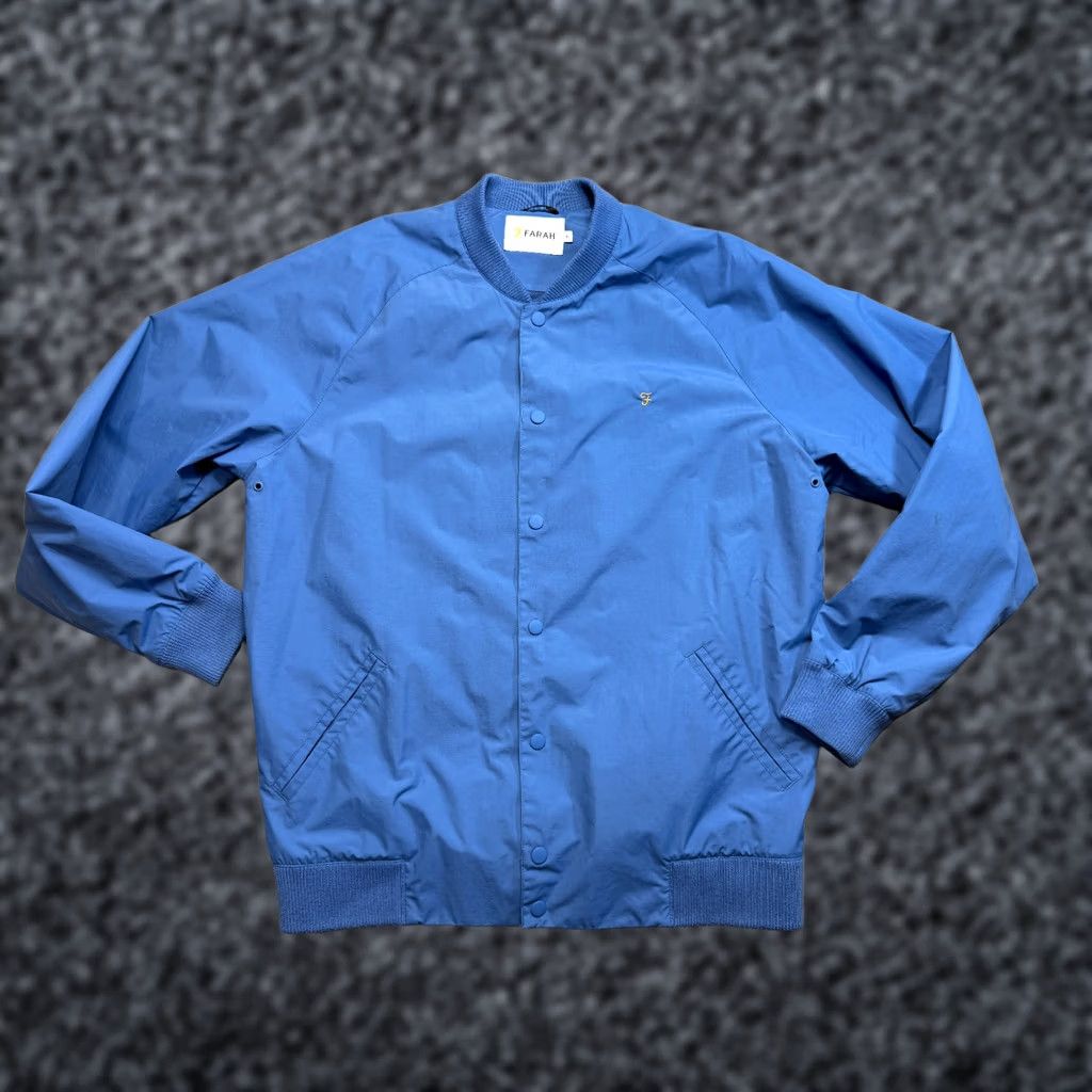 Farah Farah Blue Jacket Bomber Snap Buttons mens XL Size Blue Size US XL / EU 56 / 4 - 1 Thumbnail