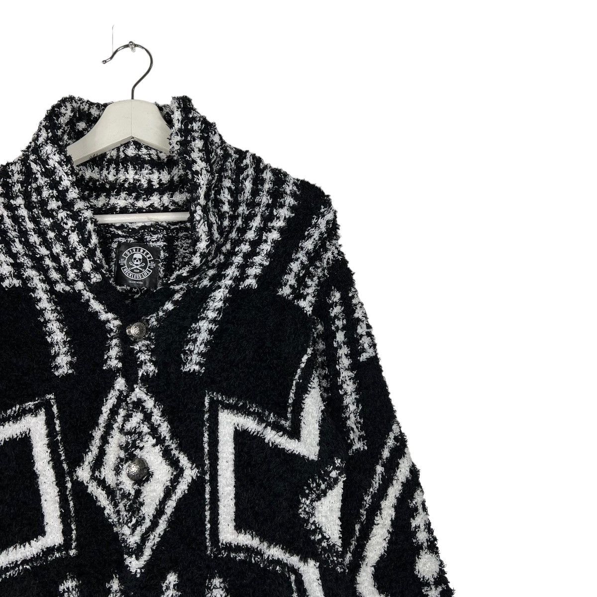 Hysteric Glamour 🔥 DIVINER TEAM RECKLESS LIFE FLEECE KNITTED CARDIGAN Size US M / EU 48-50 / 2 - 6 Thumbnail
