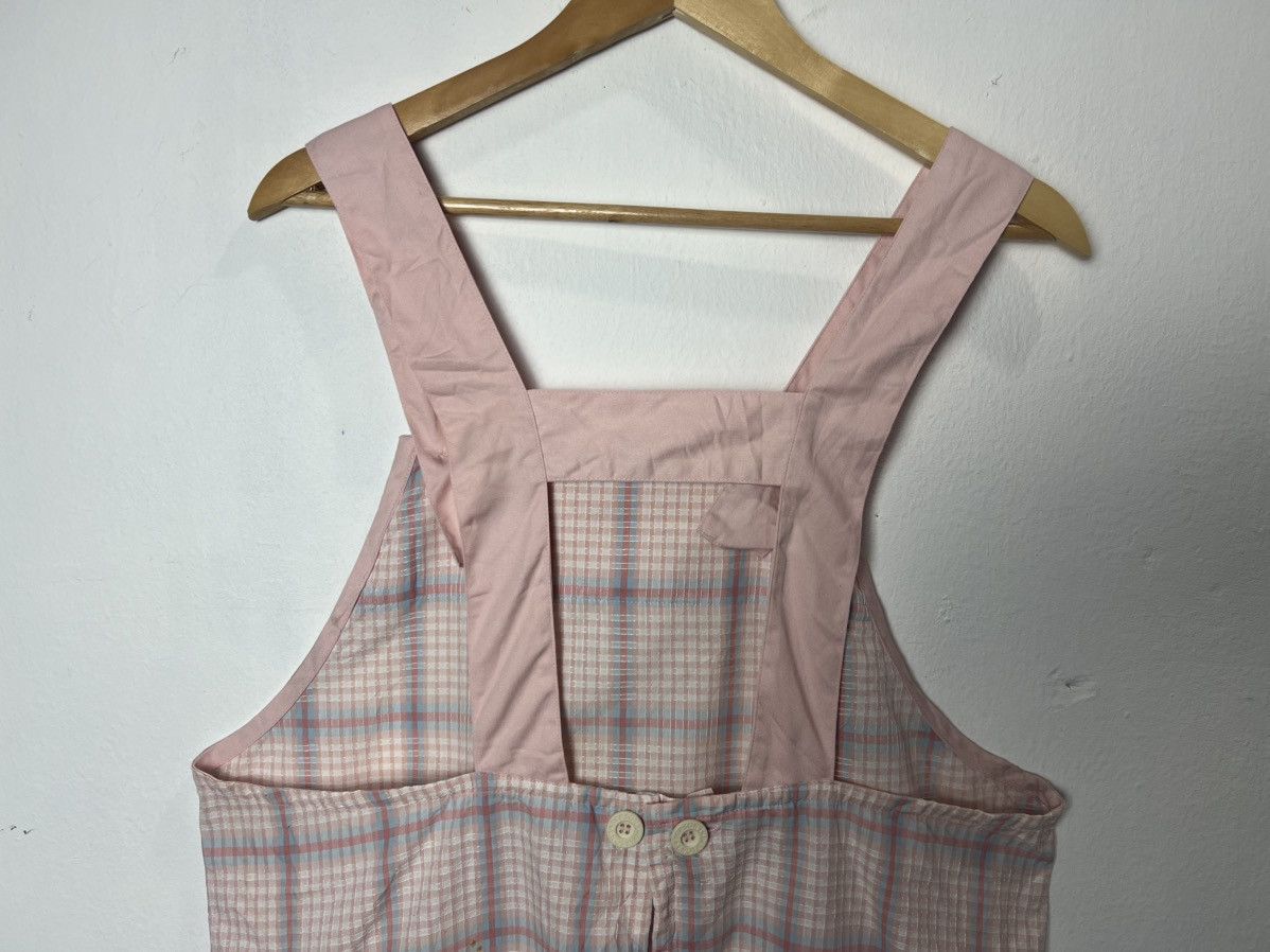 Japanese Brand Person's Pink Plaid Apron Size ONE SIZE - 7 Thumbnail