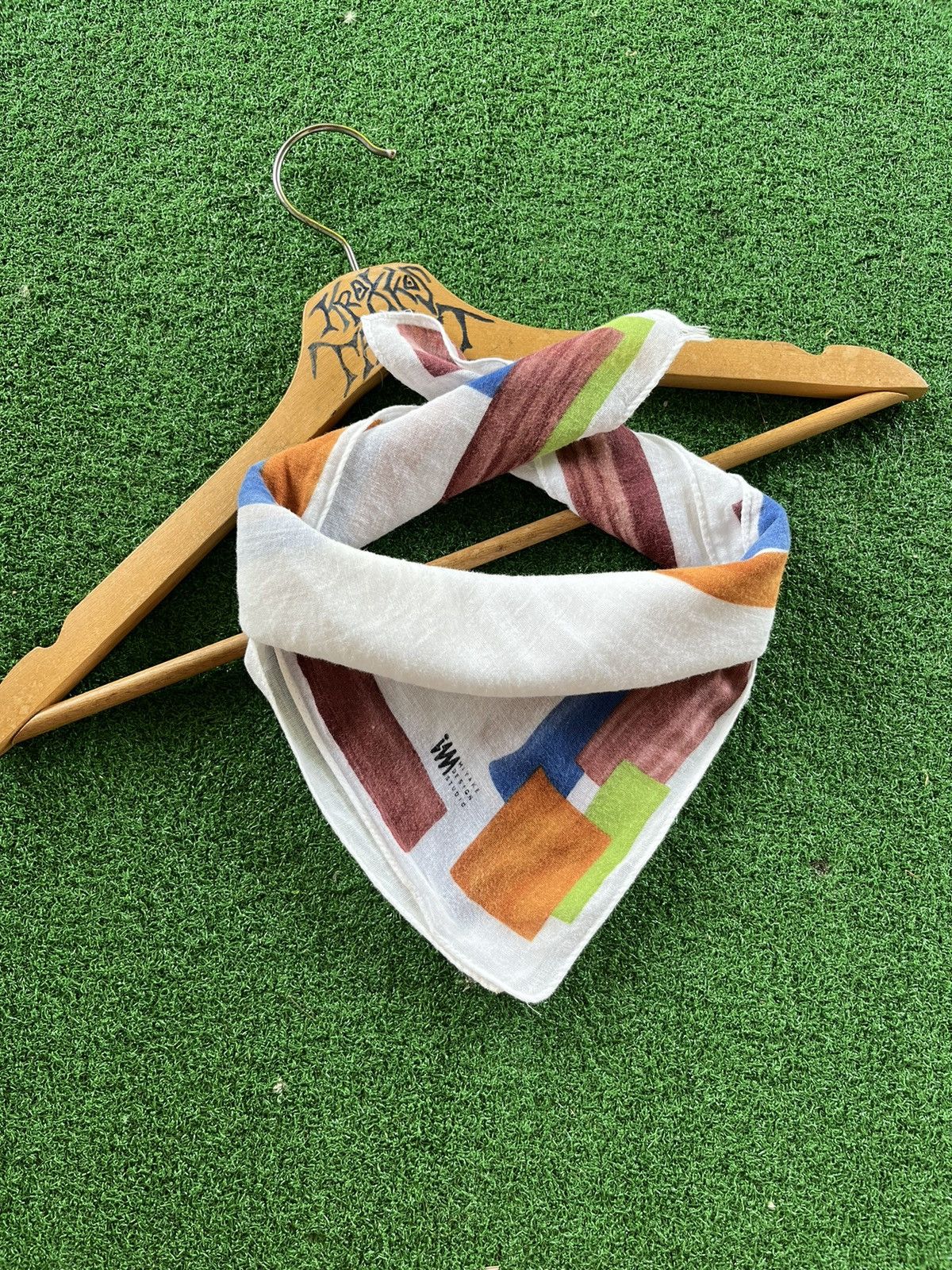 Designer × Issey Miyake × Japanese Brand Issey Miyake iM Product Block Design Handkerchief Size ONE SIZE - 1 Thumbnail