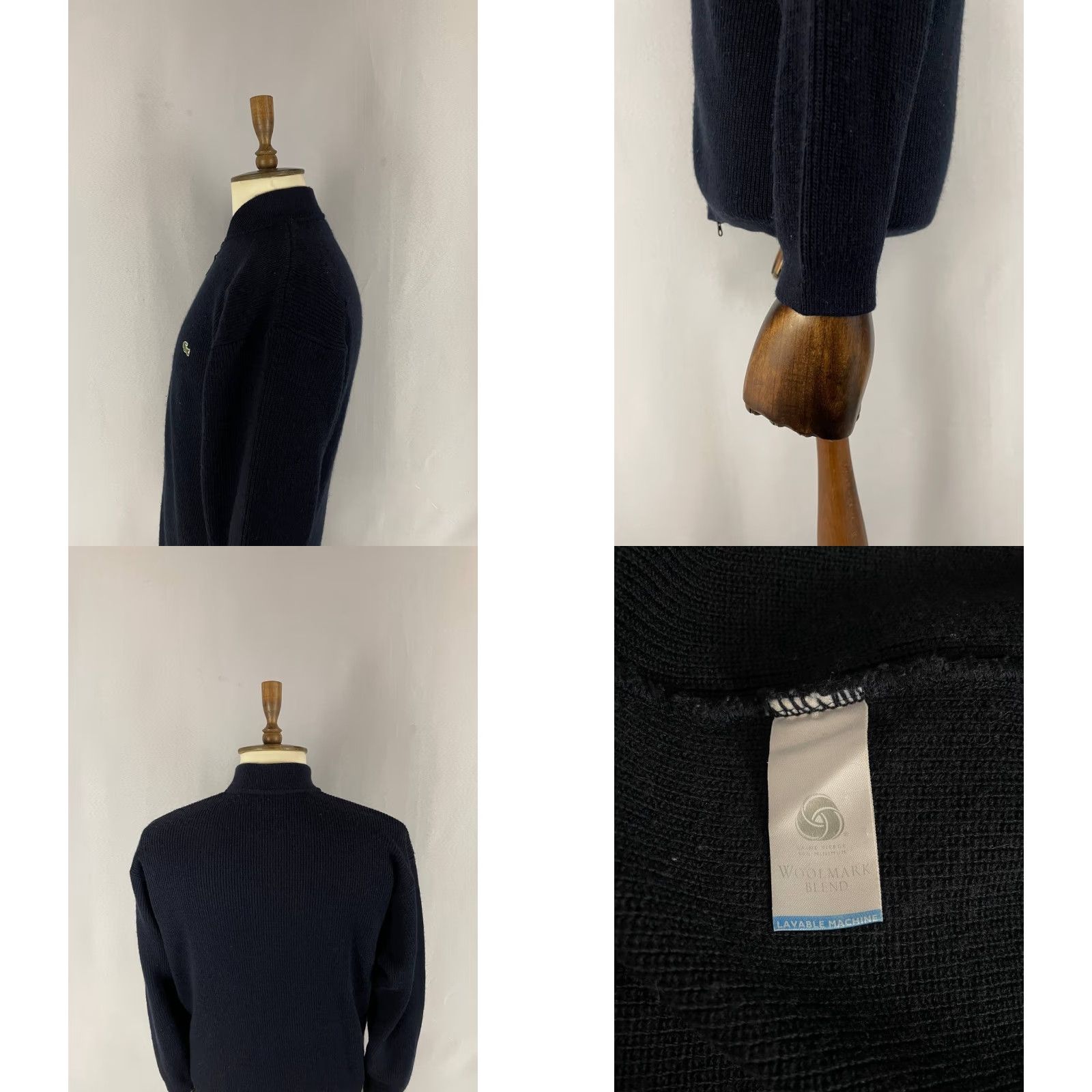 Lacoste Lacoste Cardigan Sweater Mens Regular Size 4 Black Wool Zipper Long Sleeve Cardigan Size US S / EU 44-46 / 1 - 8 Thumbnail