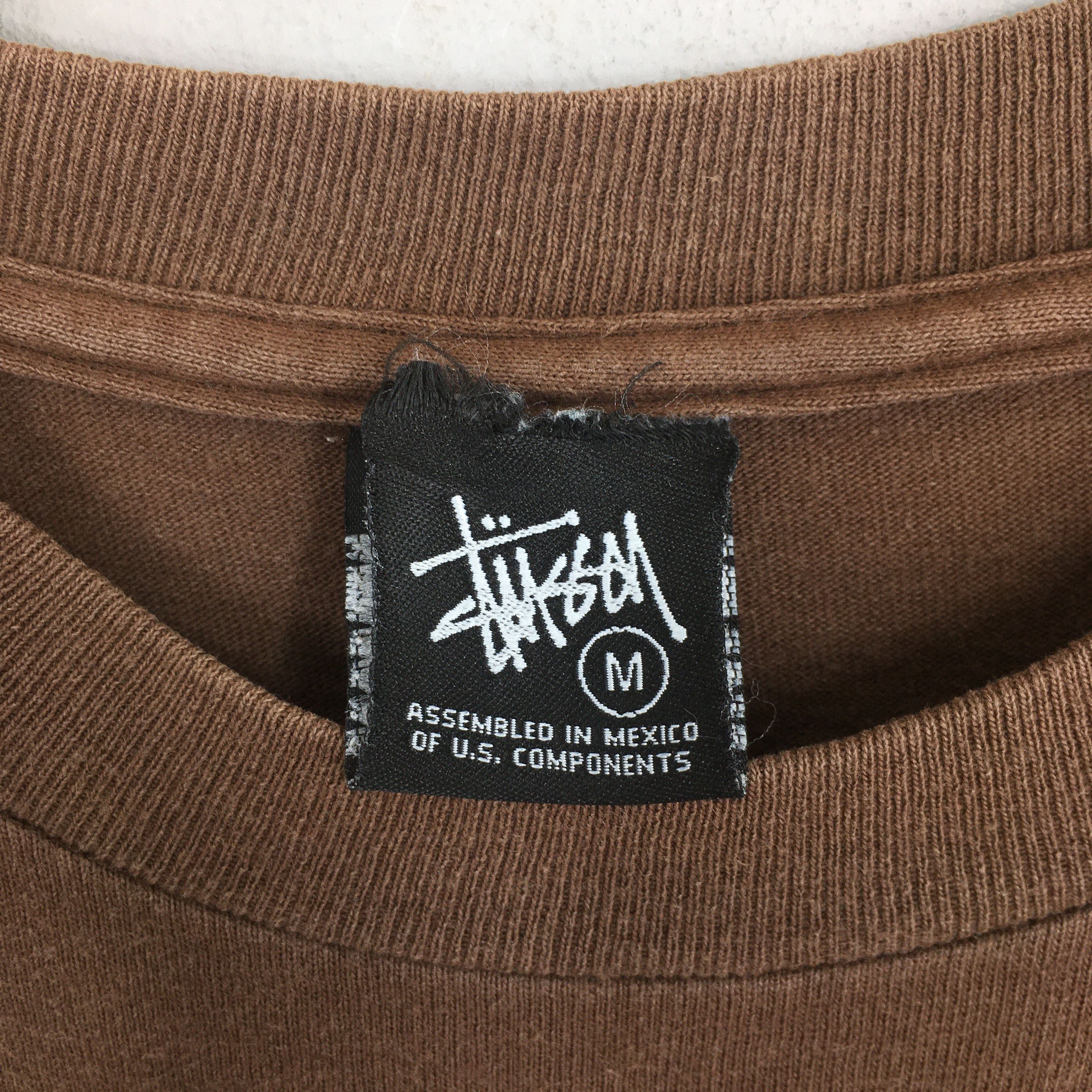 Stussy Vintage 90's Stussy Usa Brown T shirt Medium Size US M / EU 48-50 / 2 - 5 Thumbnail