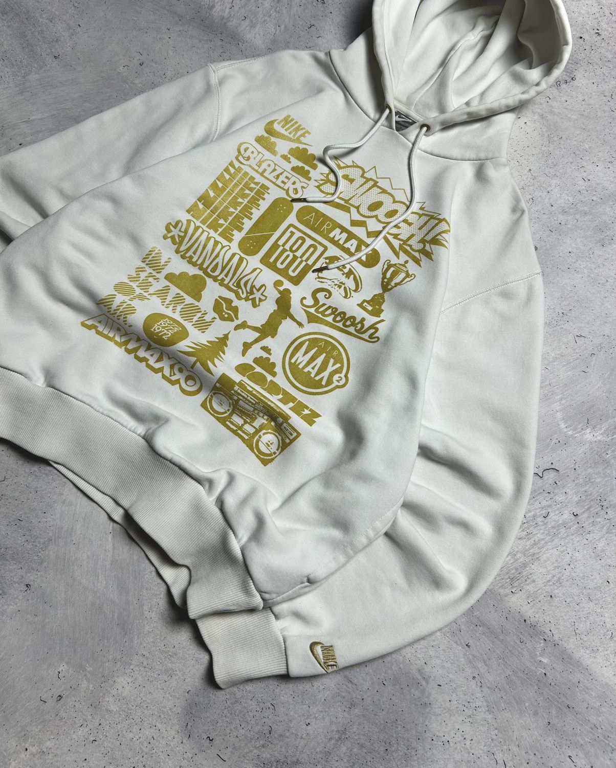 Nike × Vintage Vintage Nike All Logo Brand Hoodie Size US M / EU 48-50 / 2 - 4 Thumbnail