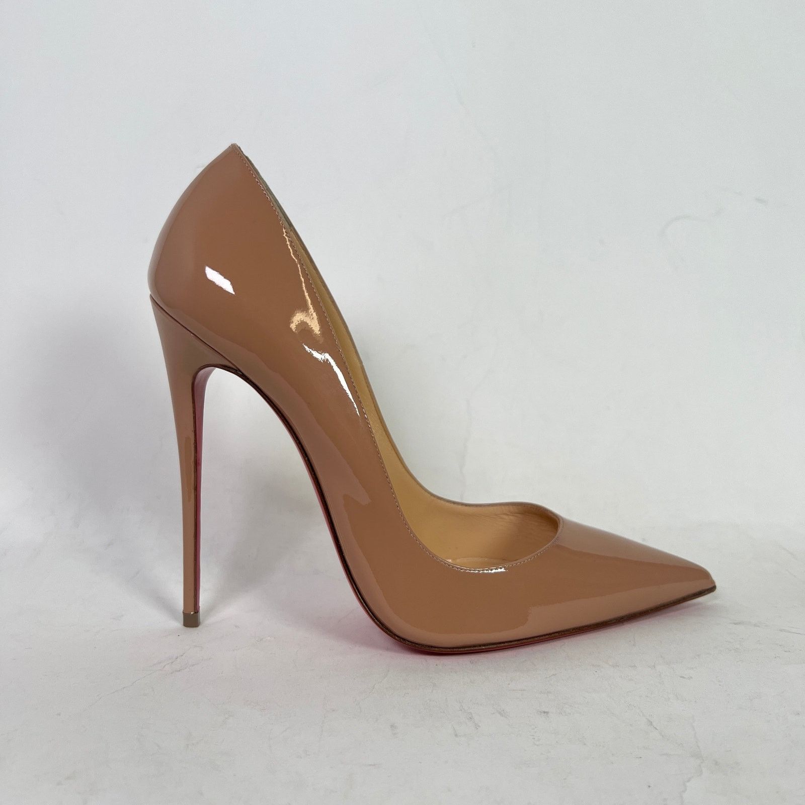 Christian Louboutin Christian Louboutin Nude Patent Kate 120 Heels Size 41 Size US 11 / IT 41 - 1 Thumbnail