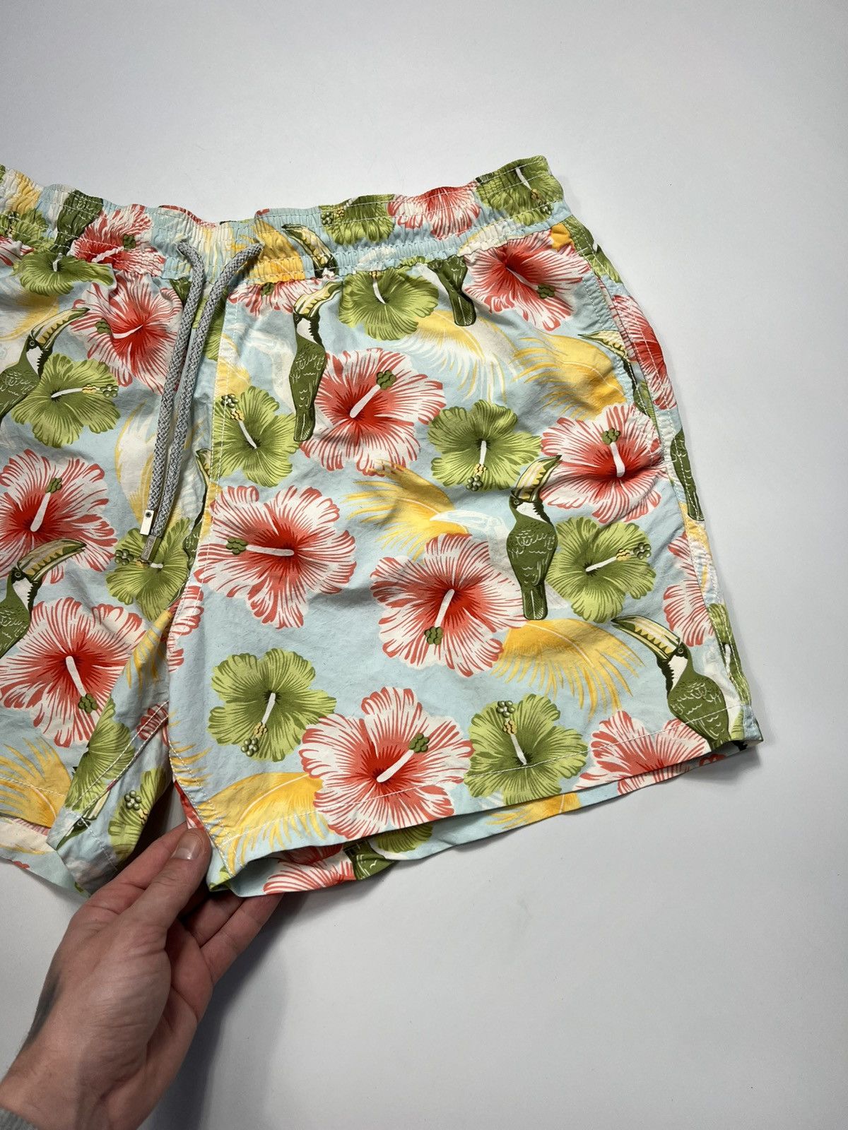 Vilebrequin Vintage Vilebrequin Flower Print Swim Hawaii Shorts Size US 34 / EU 50 - 2 Thumbnail