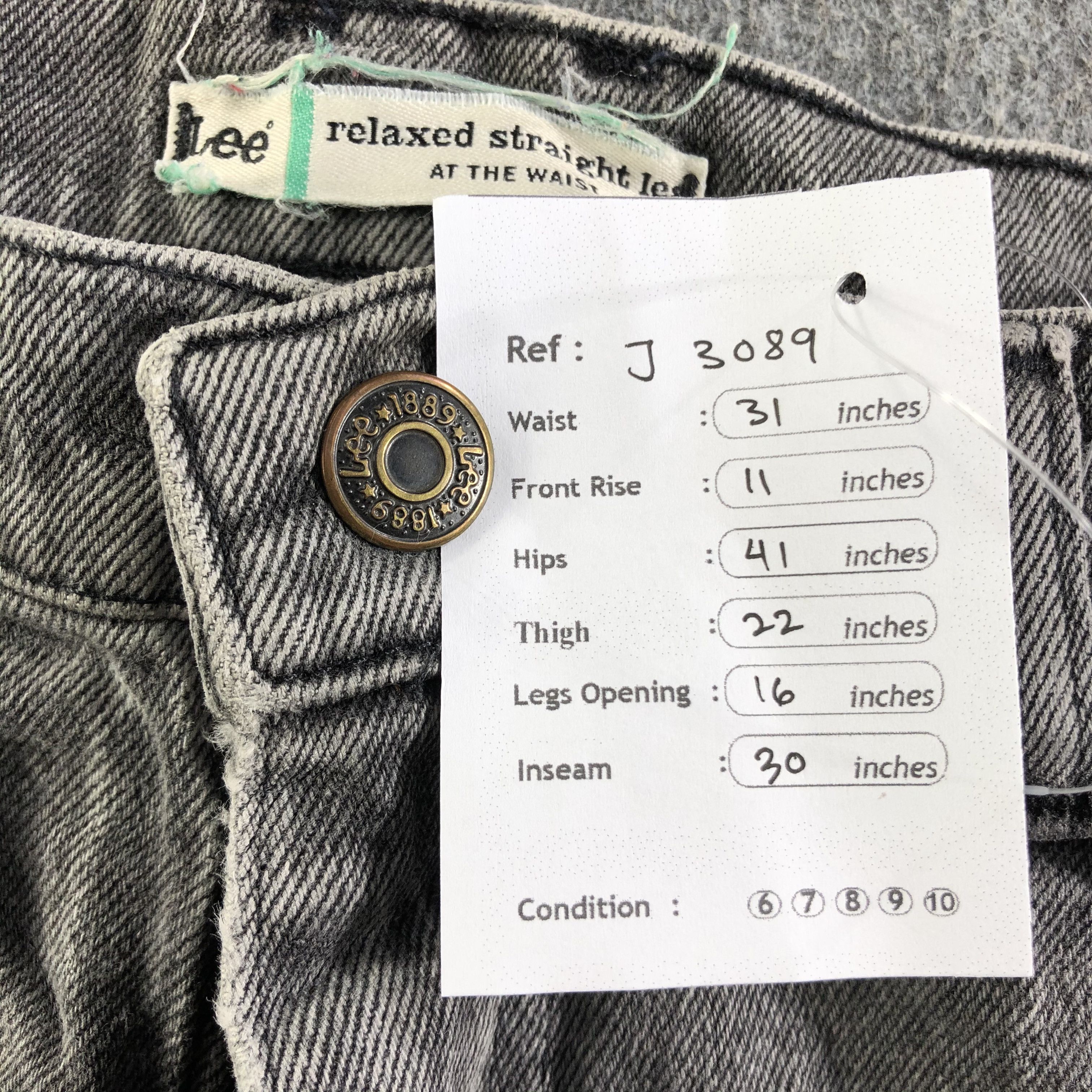 Lee Vintage Lee Jeans-J3089 Size US 31 - 12 Thumbnail