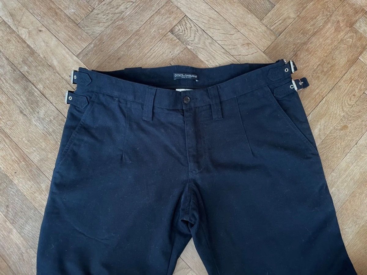 Dolce & Gabbana Dolce & Gabbana AW2006 Bondage Buckle Zipper Black Pants Size US 34 / EU 50 - 5 Thumbnail