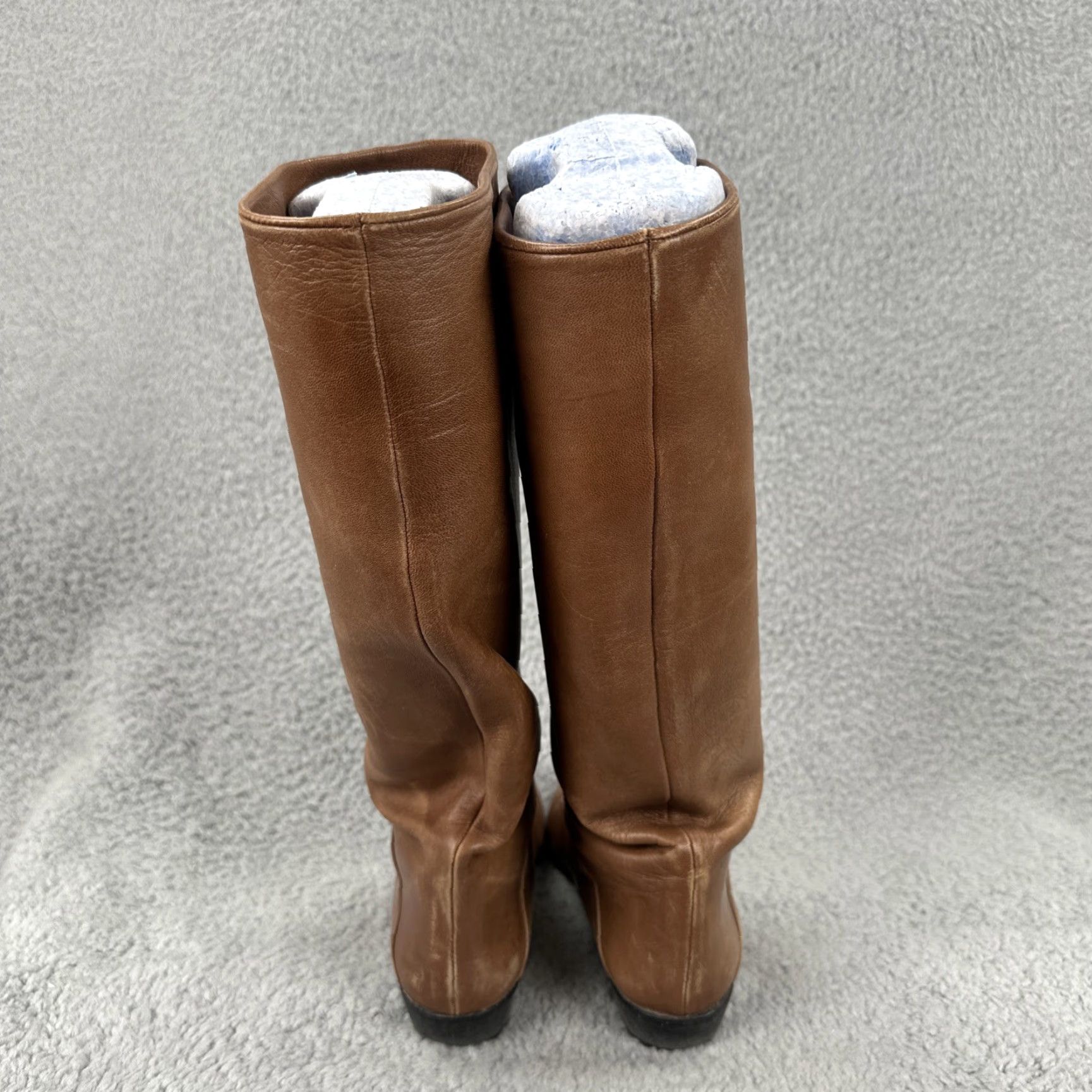 Vintage VINTAGE Jenní Women’s Boot Women 8 Leather Brown Riding Boot 8 USA Size Comfortable Lightweight Italy Leather Riding Boots Womens Size US 8 / IT 38 - 4 Thumbnail