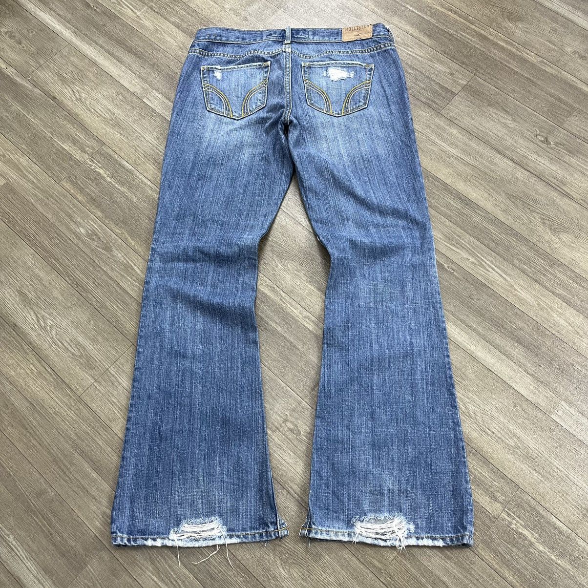 Le Grande Bleu (L.G.B.) Crazy🔥 Hollister Distressed Bootcut Flared Jeans Lgb Style Size US 30 / EU 46 - 22 Thumbnail