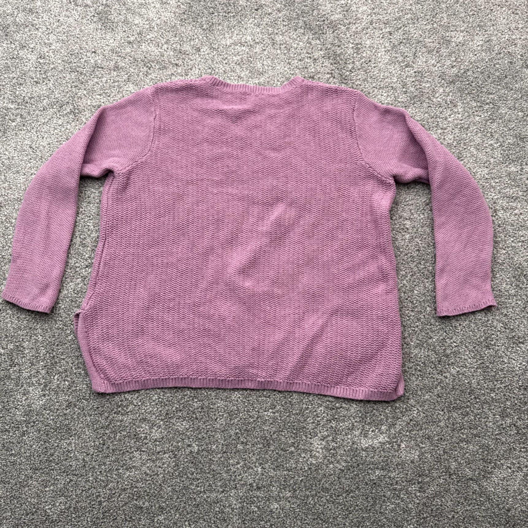 J. Jill J. Jill Sweater Women Large Knit Pullover Crew Neck Long Sleeve Casual Vacation Cottagecore Bohemian Beach Grandmacore Purple Fashion Knitwear Size L / US 10 / IT 46 - 7 Thumbnail