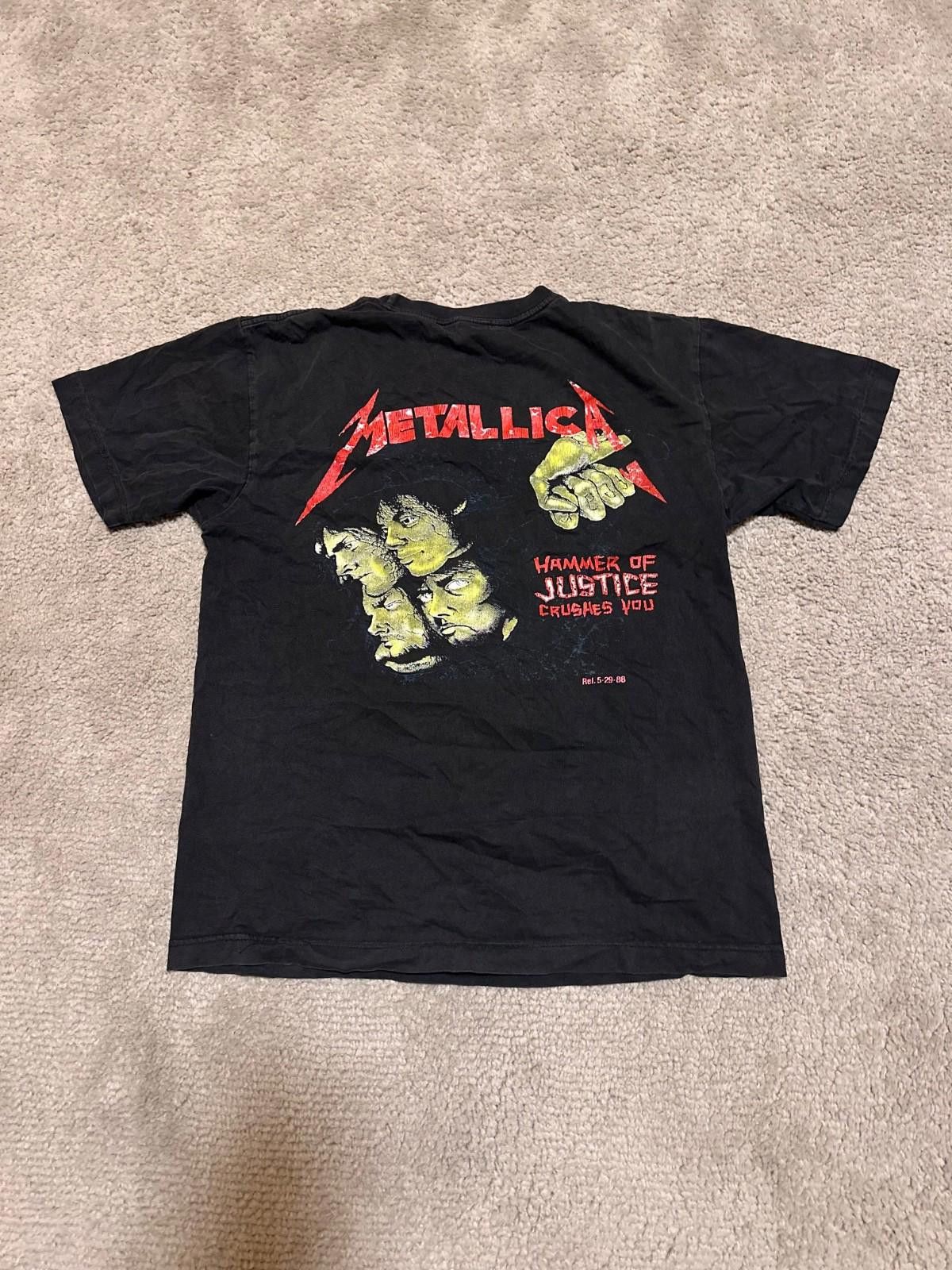 Metallica METALLICA AND JUSTICE FOR ALL TOUR METAL T-SHIRT MEDIUM Size US M / EU 48-50 / 2 - 4 Thumbnail