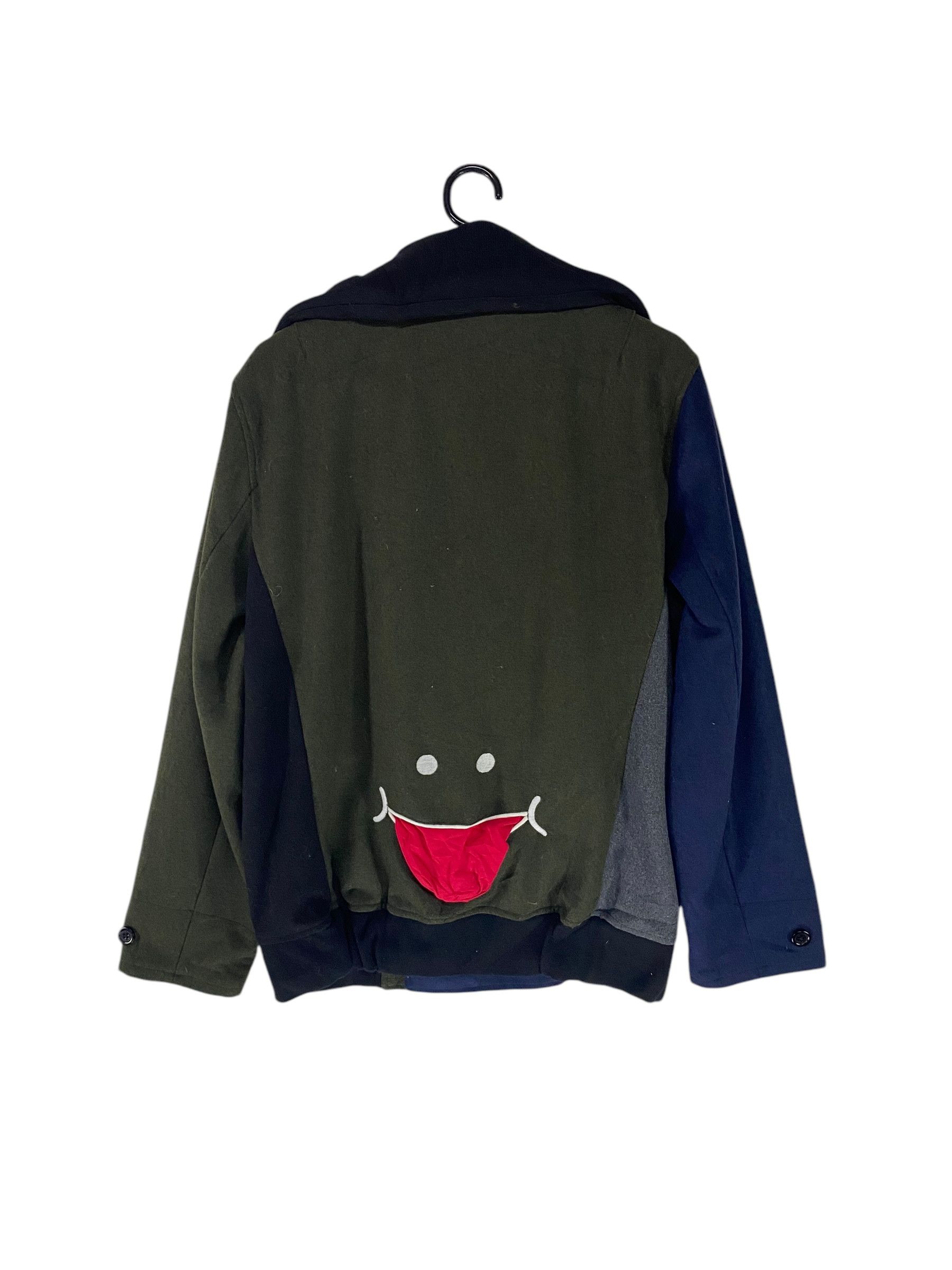 Japanese Brand Up Smile color block double breasted coat Size US S / EU 44-46 / 1 - 2 Thumbnail