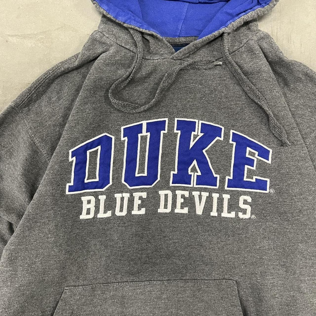 Vintage Crazy Vintage Y2K/2000s Duke University Blue Devils Center Spellout College Essential Hoodie! Size US L / EU 52-54 / 3 - 4 Thumbnail