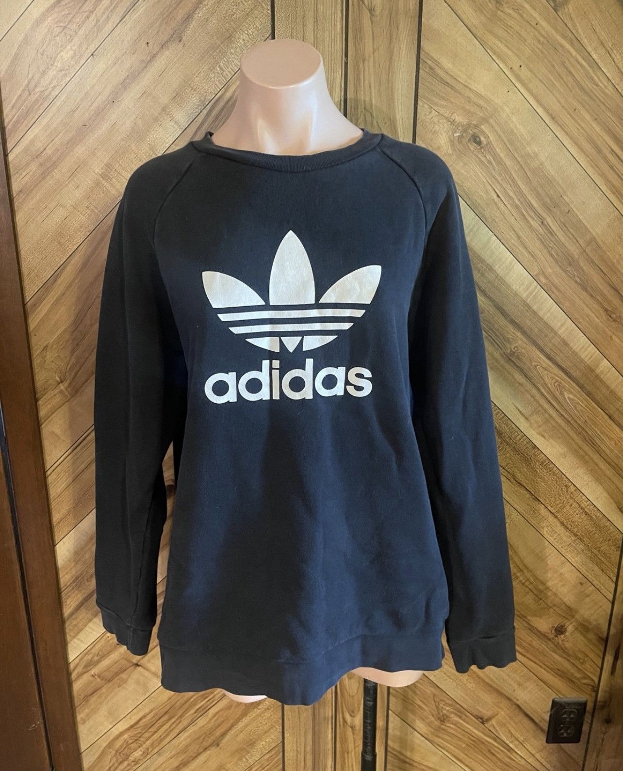 Adidas Adidas Men’s Large Black Classic Logo Pullover Sweatshirt Size US L / EU 52-54 / 3 - 2 Thumbnail